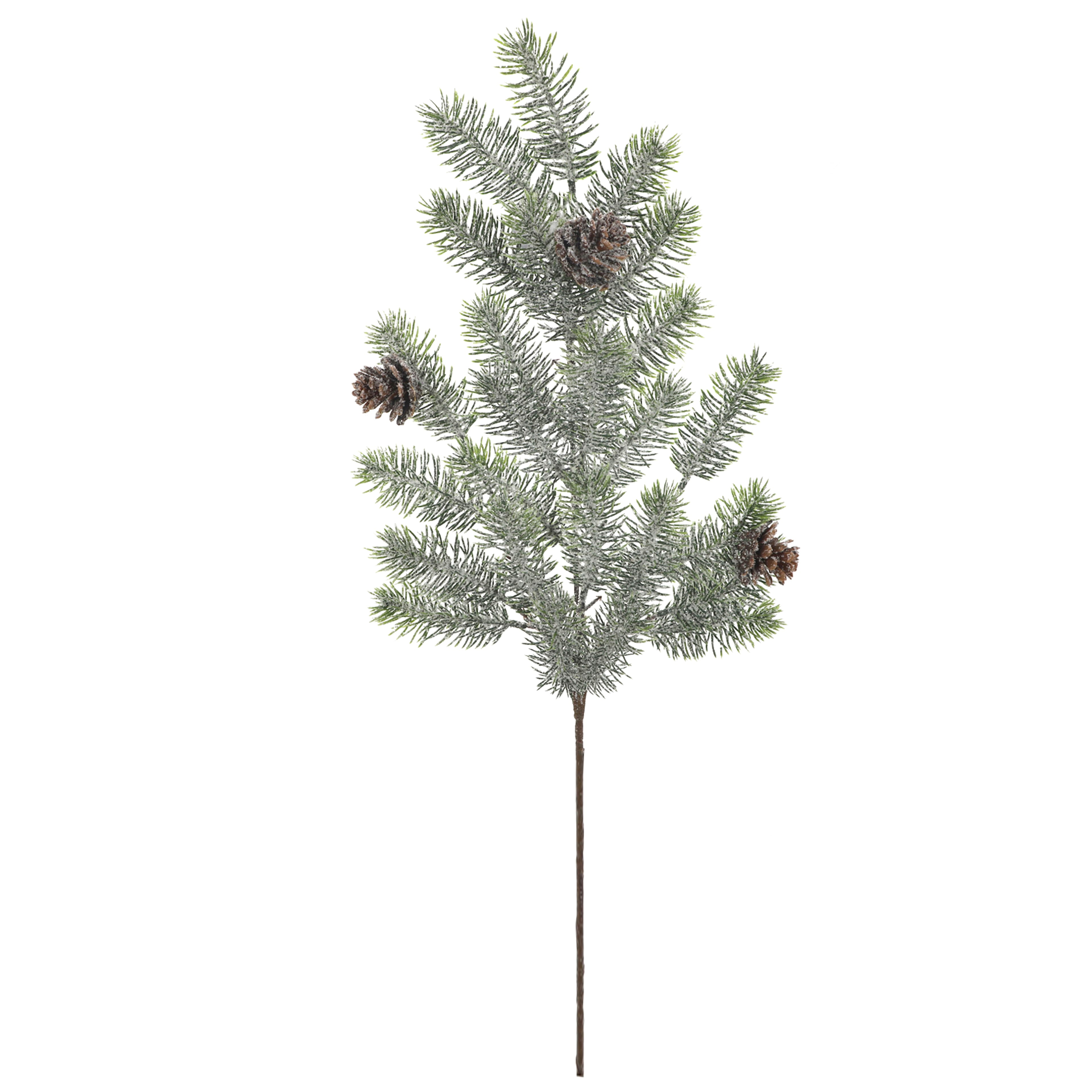 28" Flocked Pine & Pinecone Stem by Ashland®