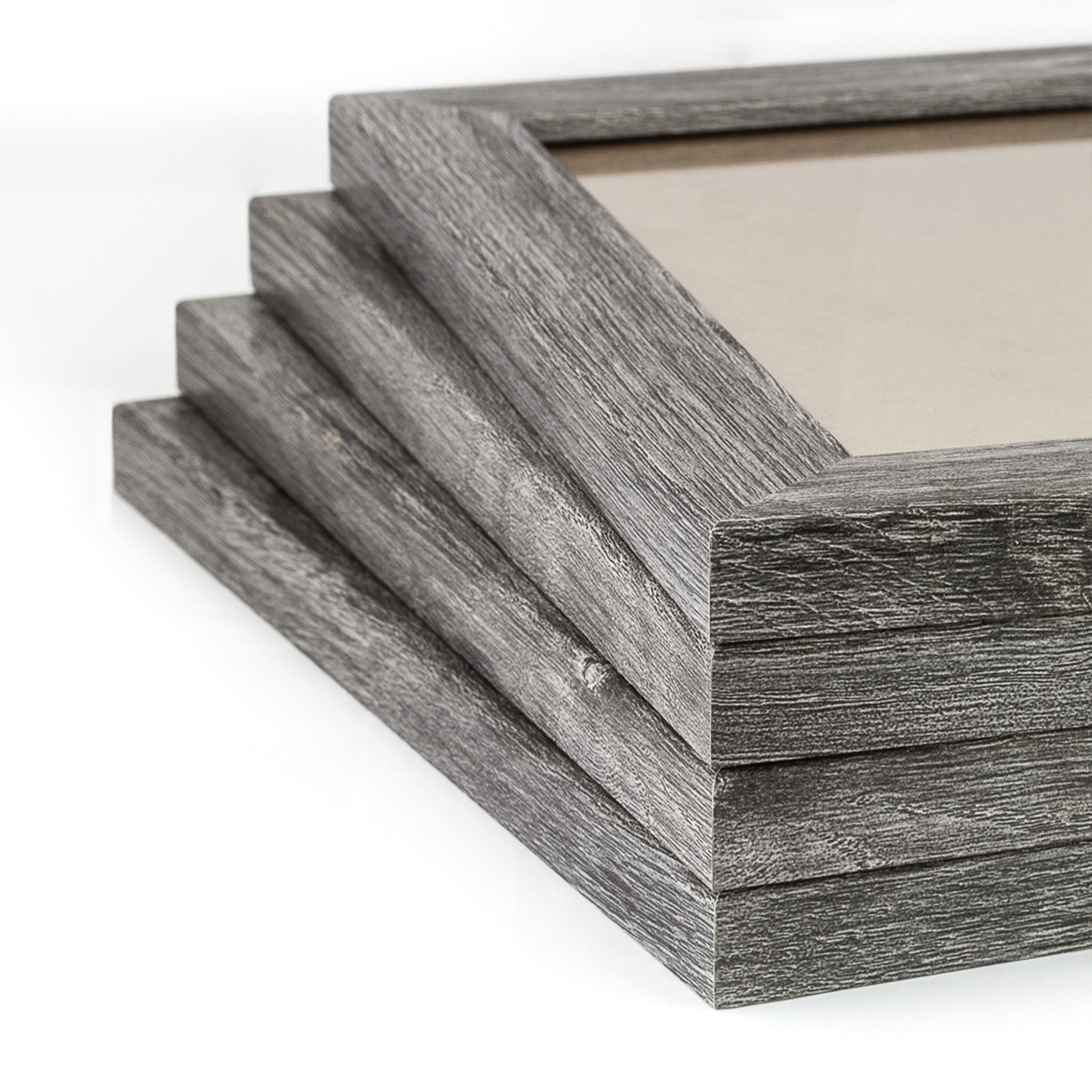 4 Pack Craig Frames Bauhaus 125 Barnwood Gray Picture Frame