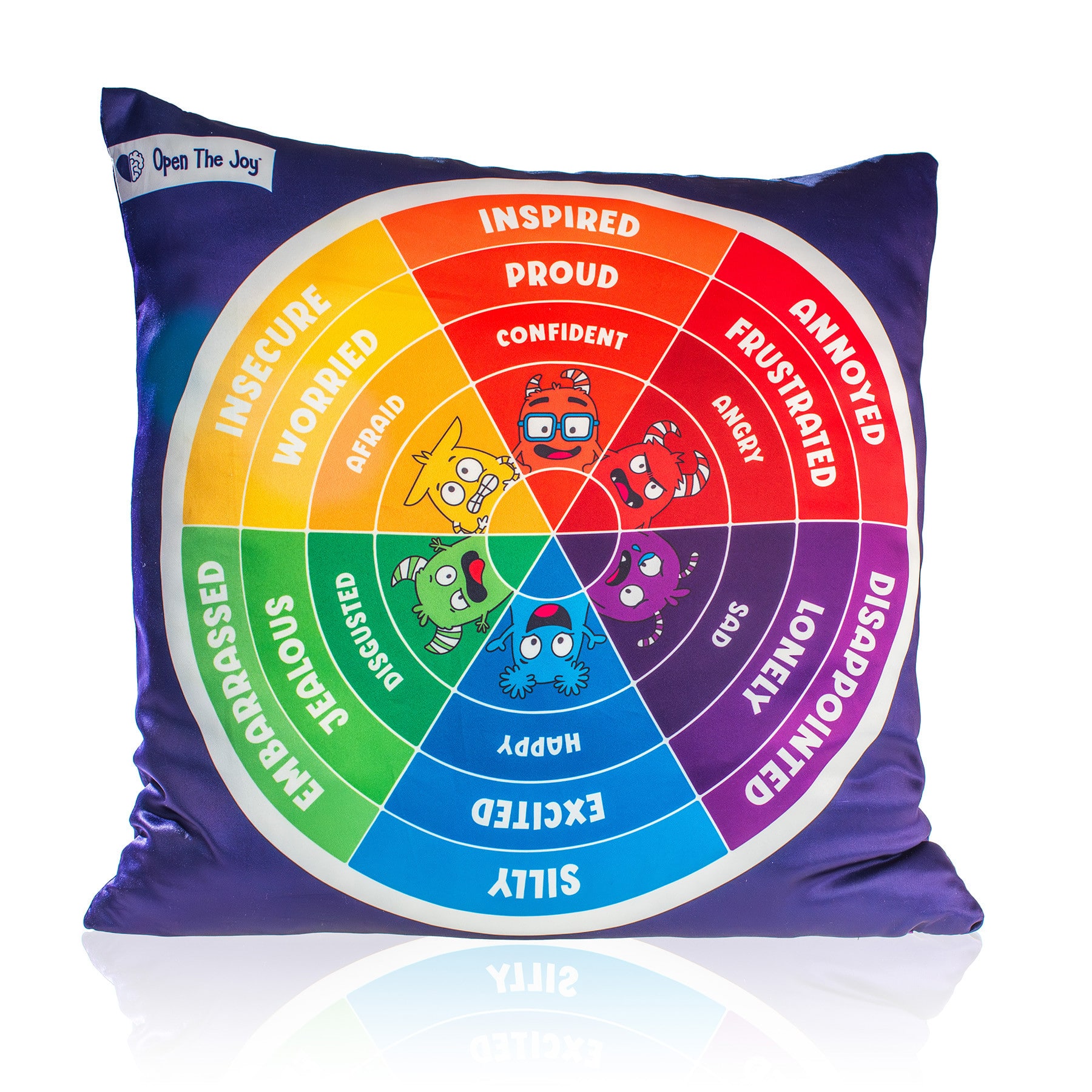Open the Joy® 16" x 16" English Emotions Weighted Wheel Pillow