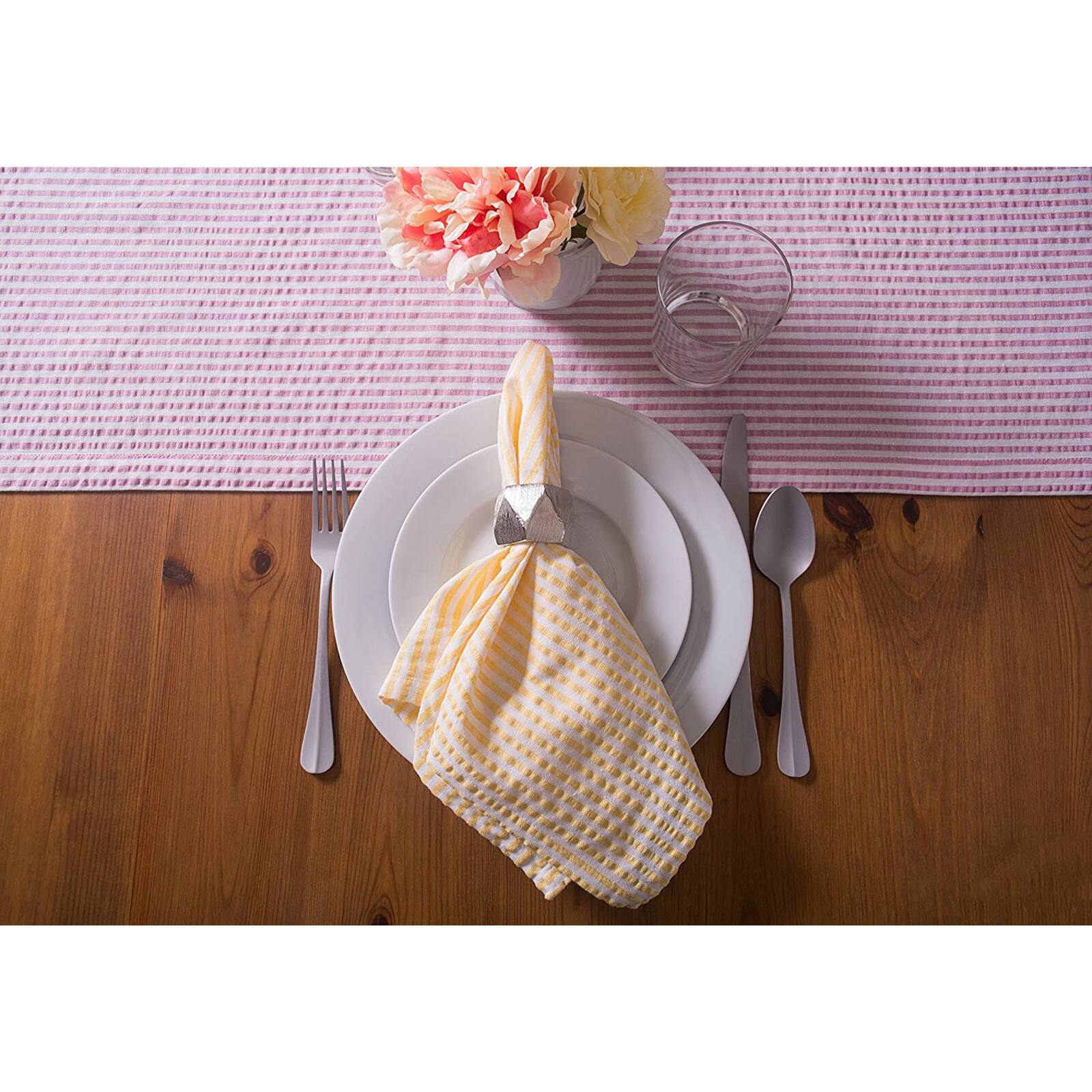 DII® 108" Seersucker Table Runner