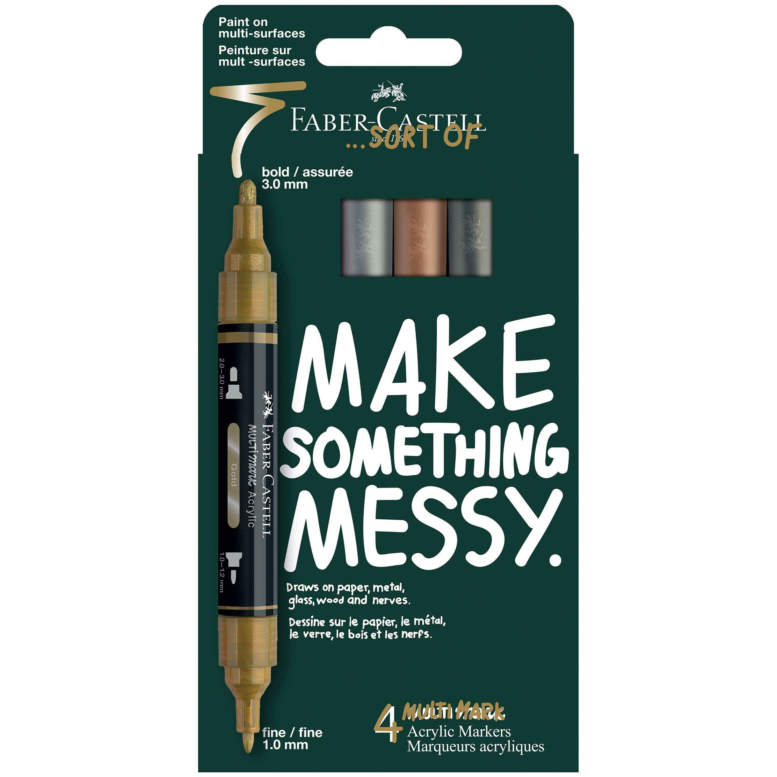 Faber-Castell® Metallic Acrylic Paint Marker Set