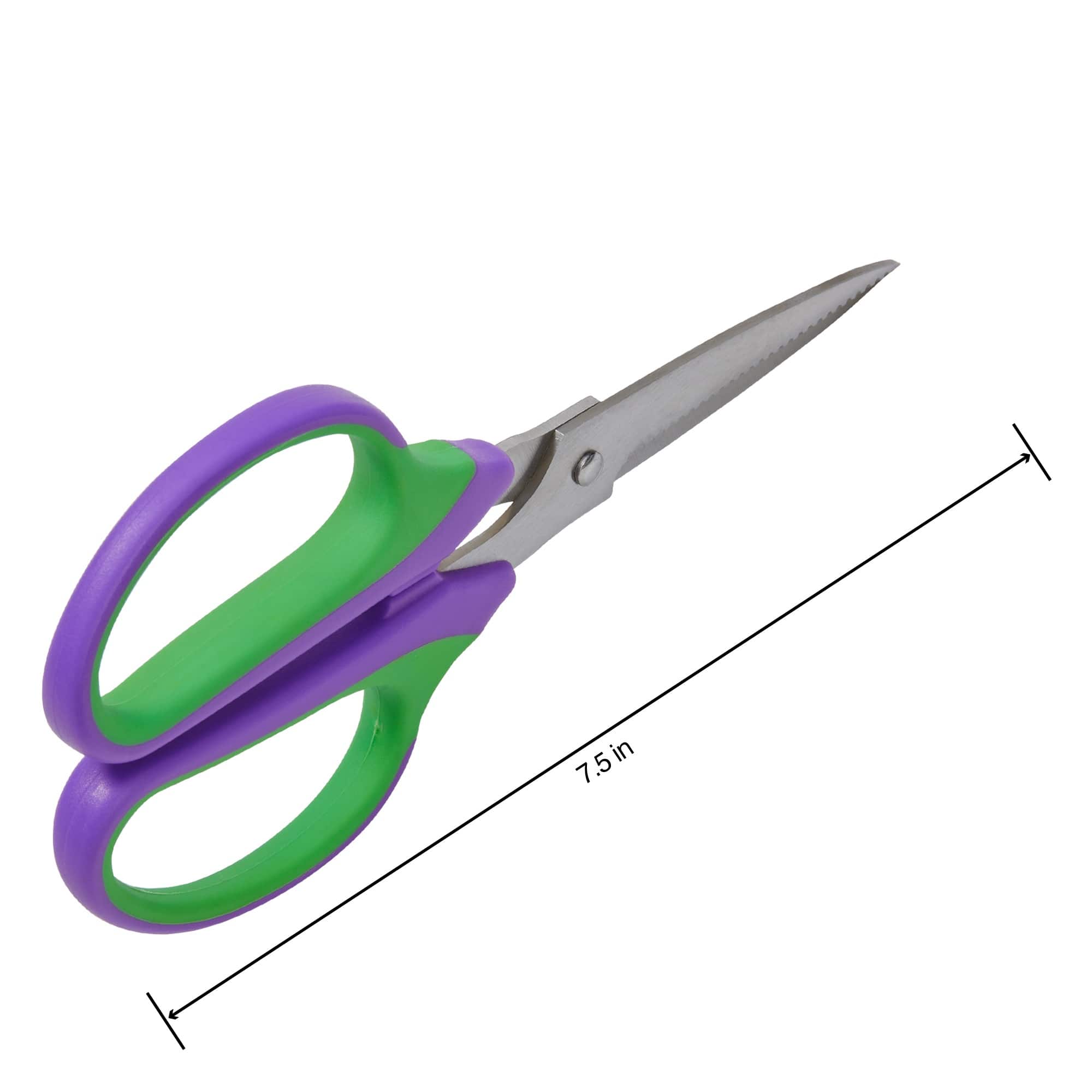 FloraCraft® 7.5" Purple & Green Floral Shears