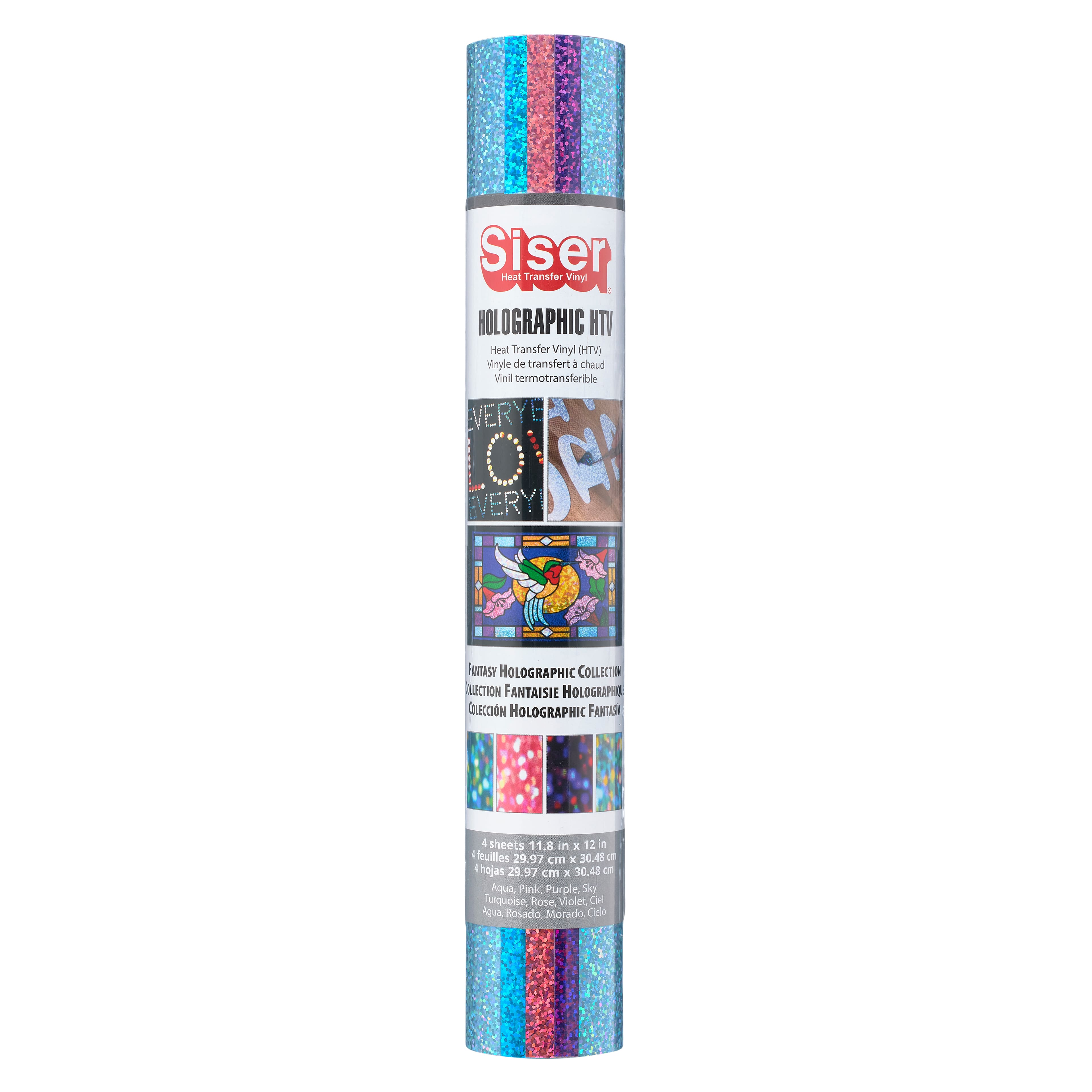 8 Pack: Siser® Holographic Heat Transfer Vinyl Sampler, Fantasy