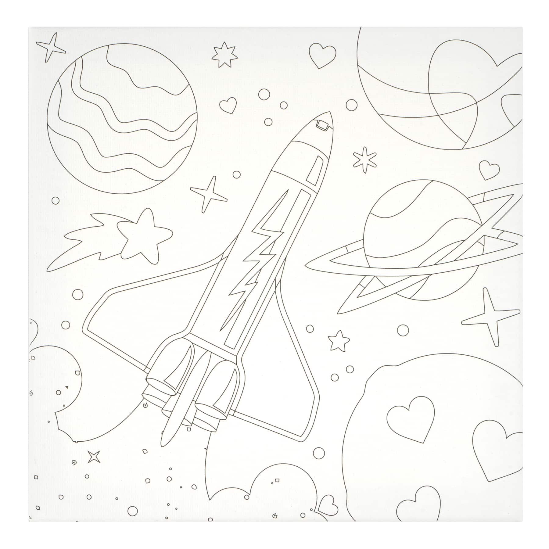Spaceship Canvas Painting Craft Kit by Creatology™