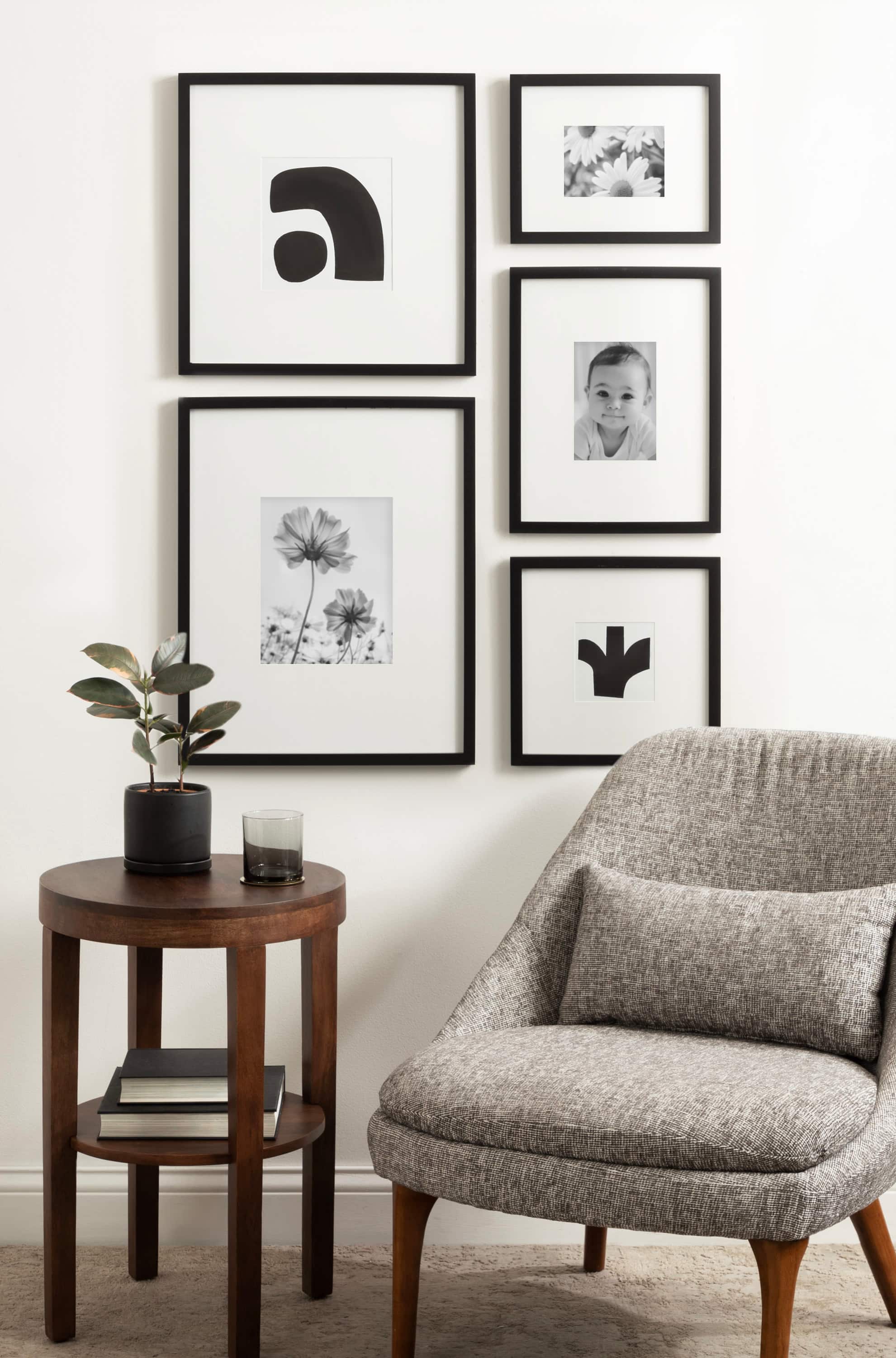 Kate and Laurel Gallery MDF Wall Matted Frame Set
