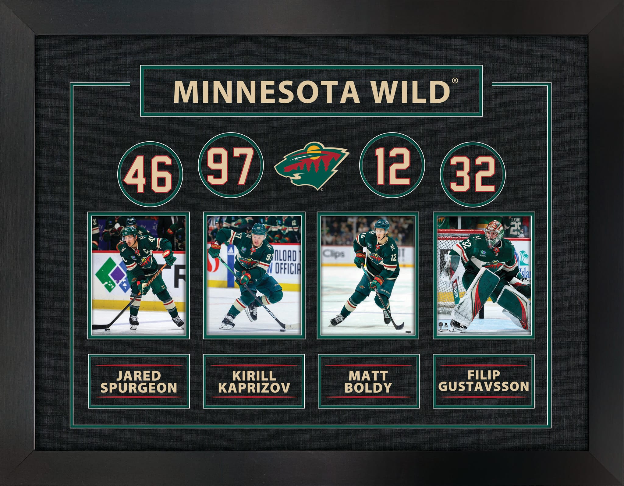 Minnesota Wild Best of the Best Framed Collage 36.5" x 28.5"