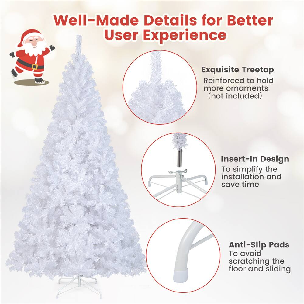 8ft. Unlit White Pine Artificial Christmas Tree
