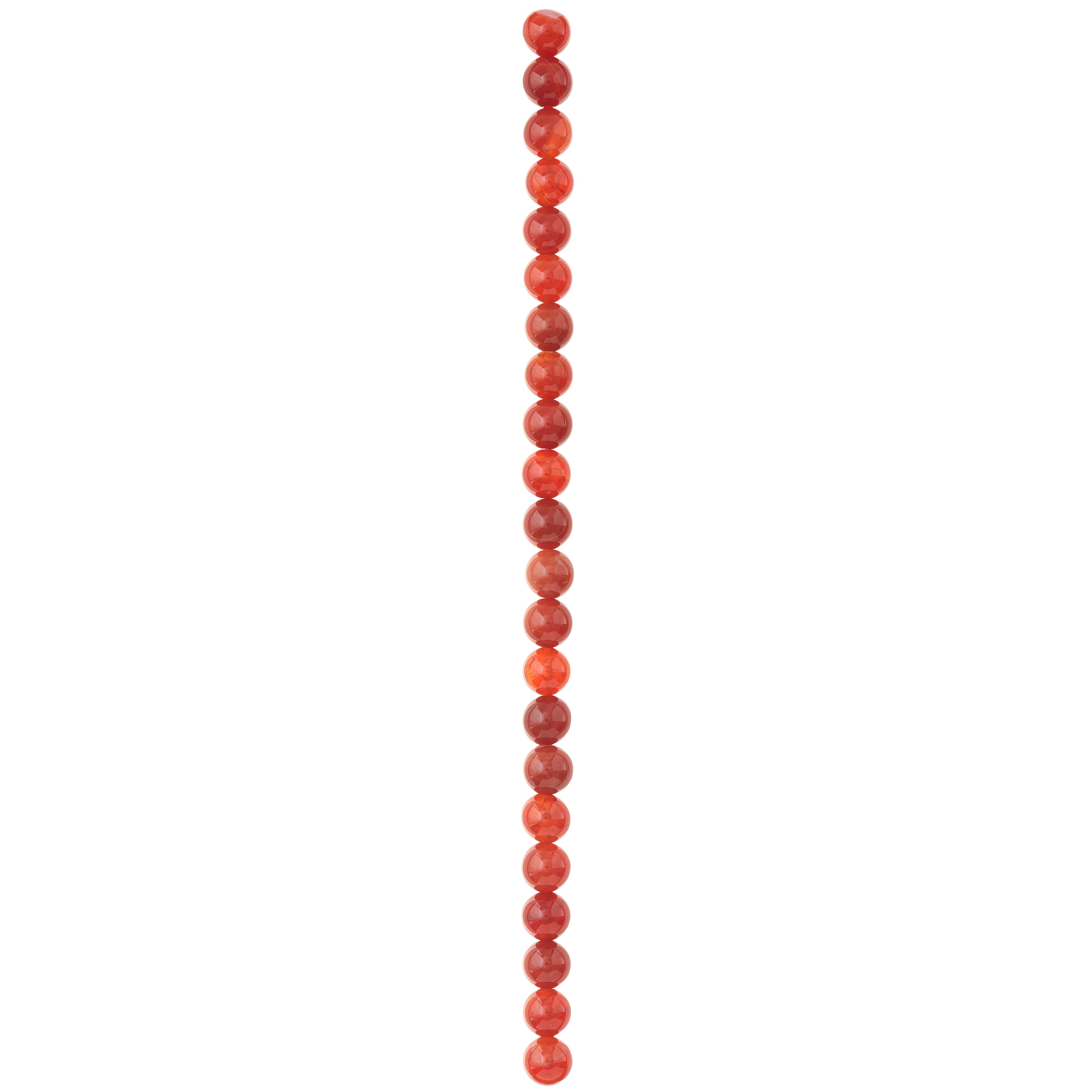 12 Pack:  Amber Fire Agate Round Beads, 8mm by Bead Landing™