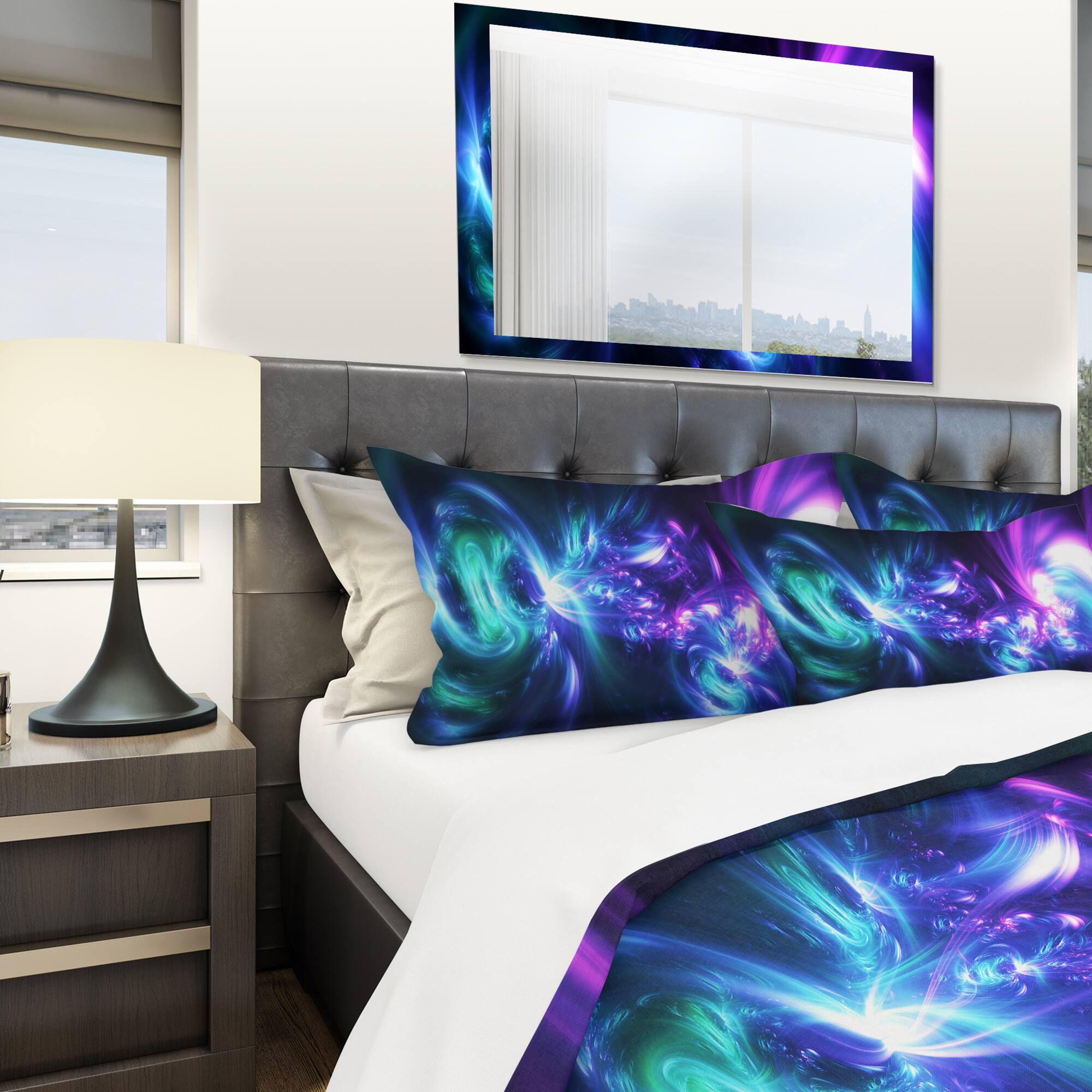 Designart 'Bursts of Light' Modern & Contemporary Bedding Set