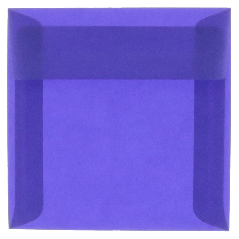 JAM Paper 6" x 6" Translucent Vellum Invitation Envelopes, 25ct. in Primary Blue | Michaels&reg;