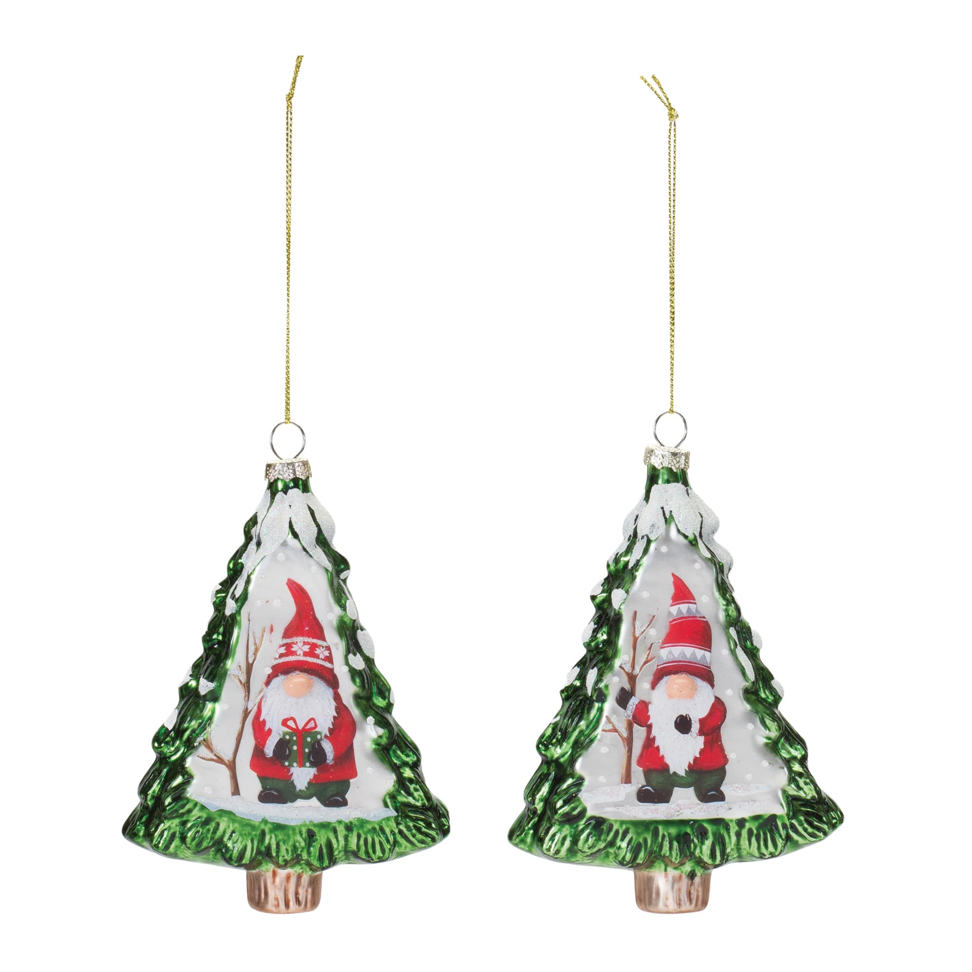12ct. 6" Gnome Pine Tree Ornaments