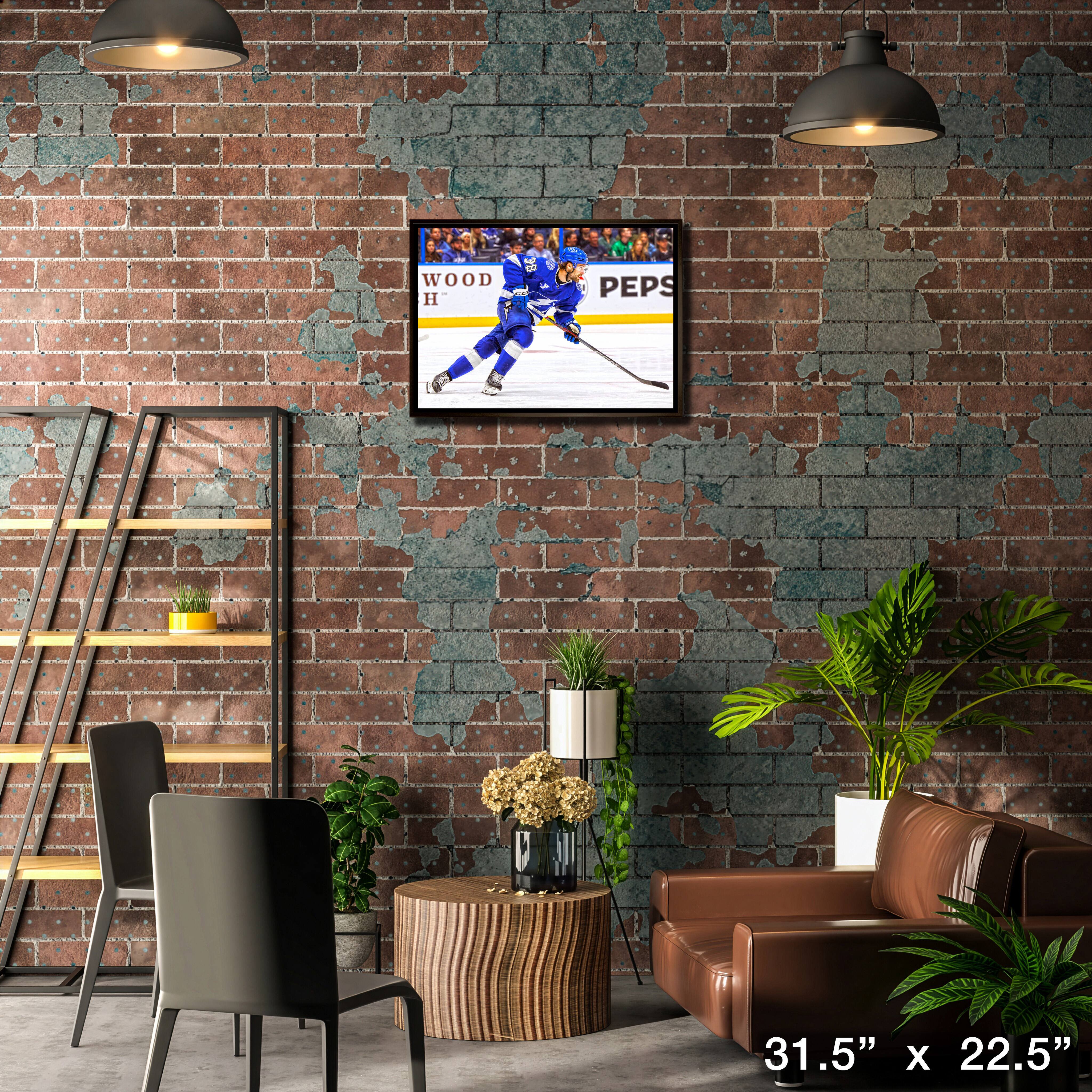 Brandon Hagel 20" x 29" Framed Canvas Tampa Bay Lightning 31.5" x 22.5"