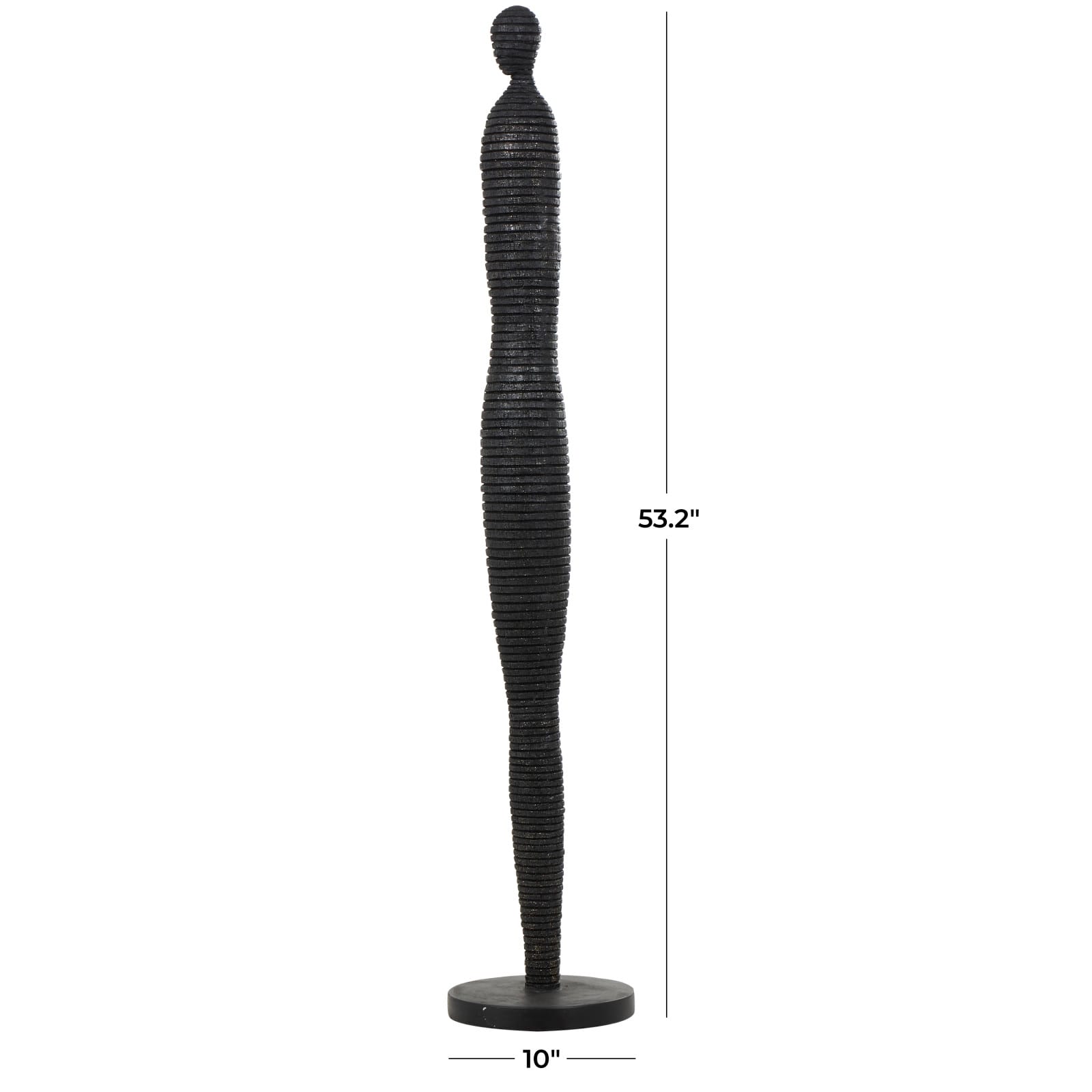 53" Slim Abstract Figure Sculpture