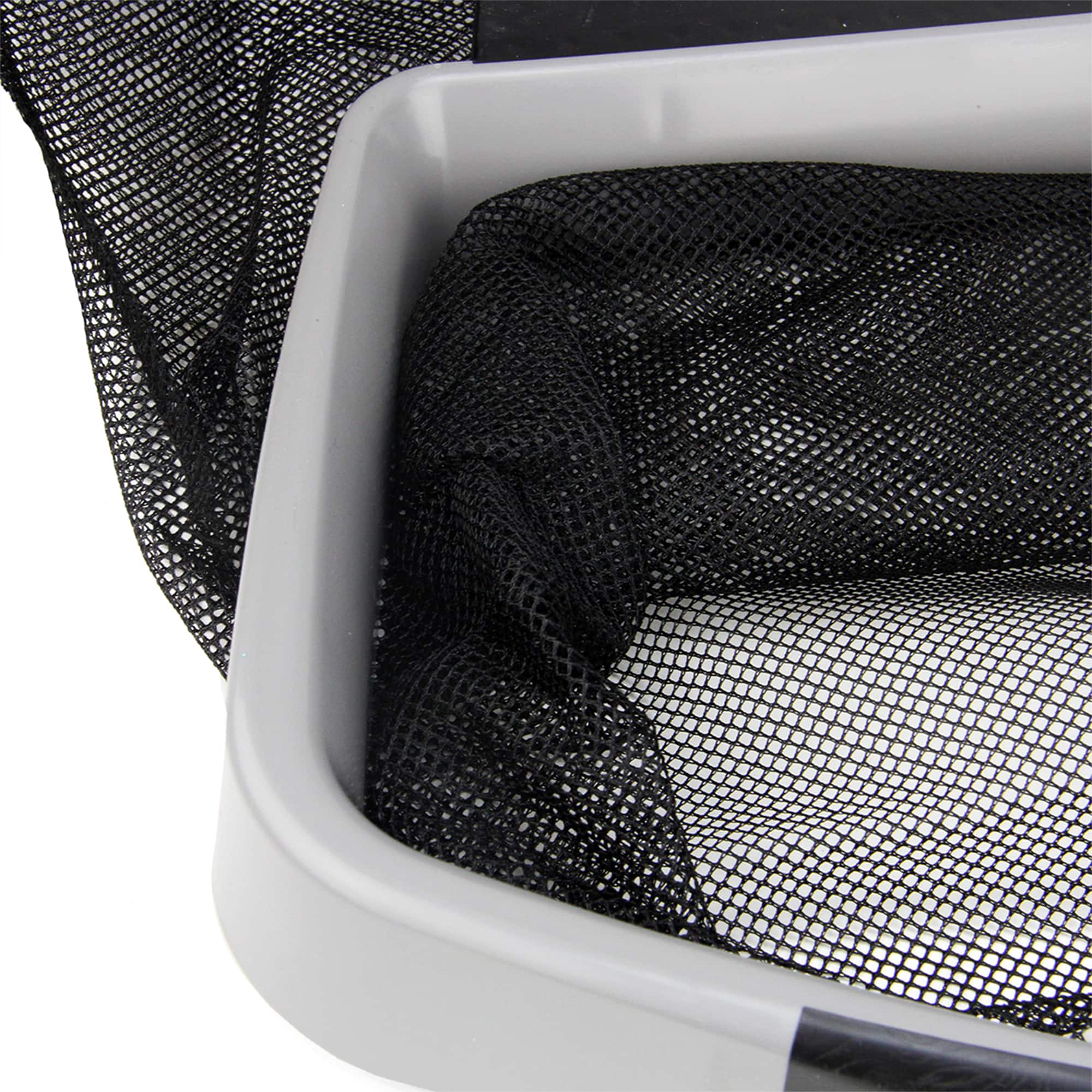 Swim Central 17.5" Gray & Black Swimming Pool Deep Bag Leaf Rake Skimmer Head