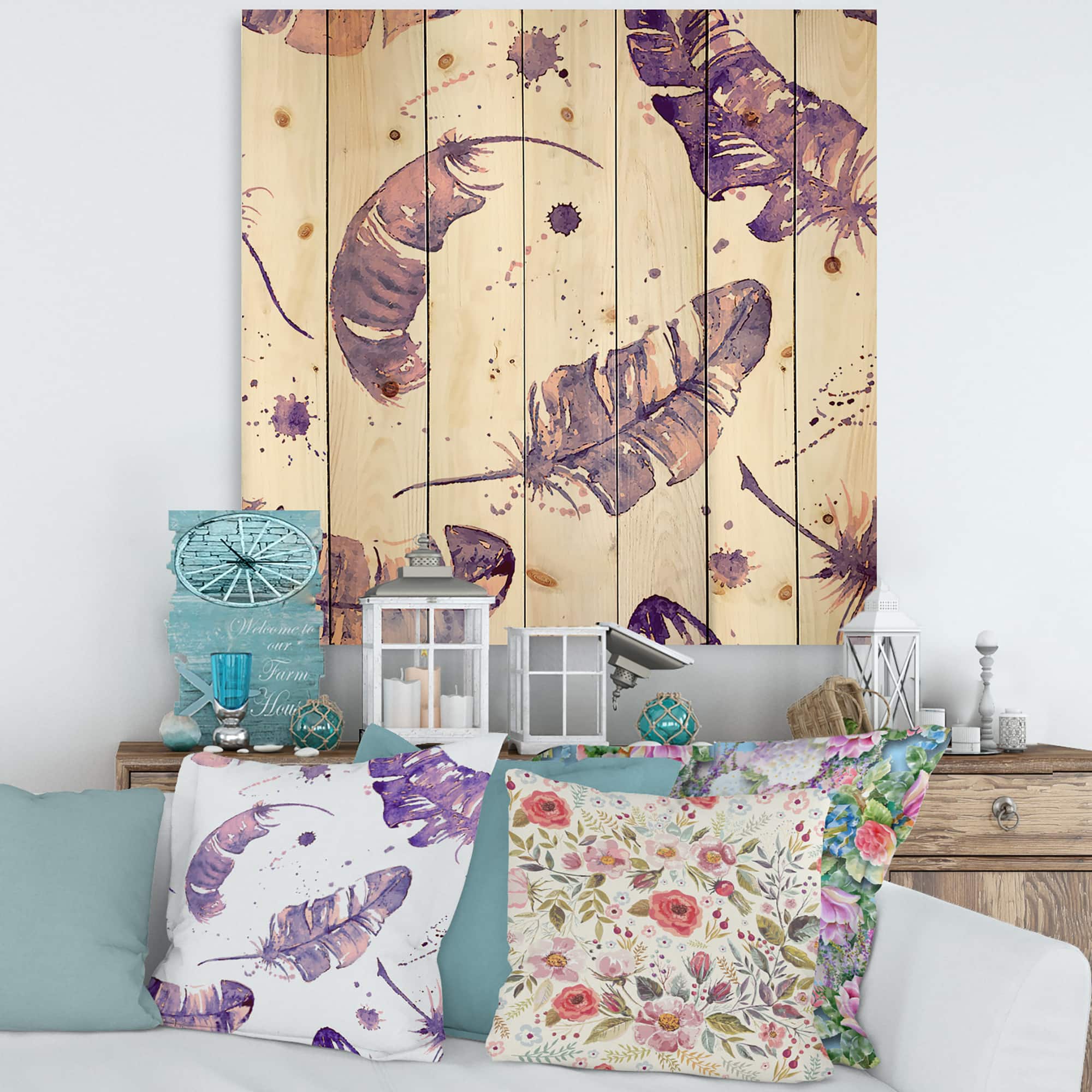 Designart - Ethnic Feathers