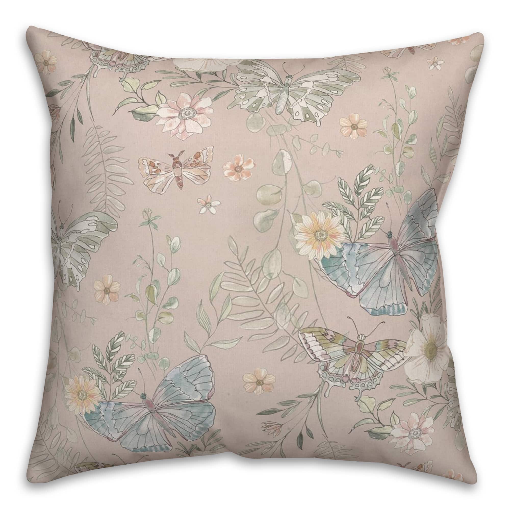 Butterflies Throw Pillow