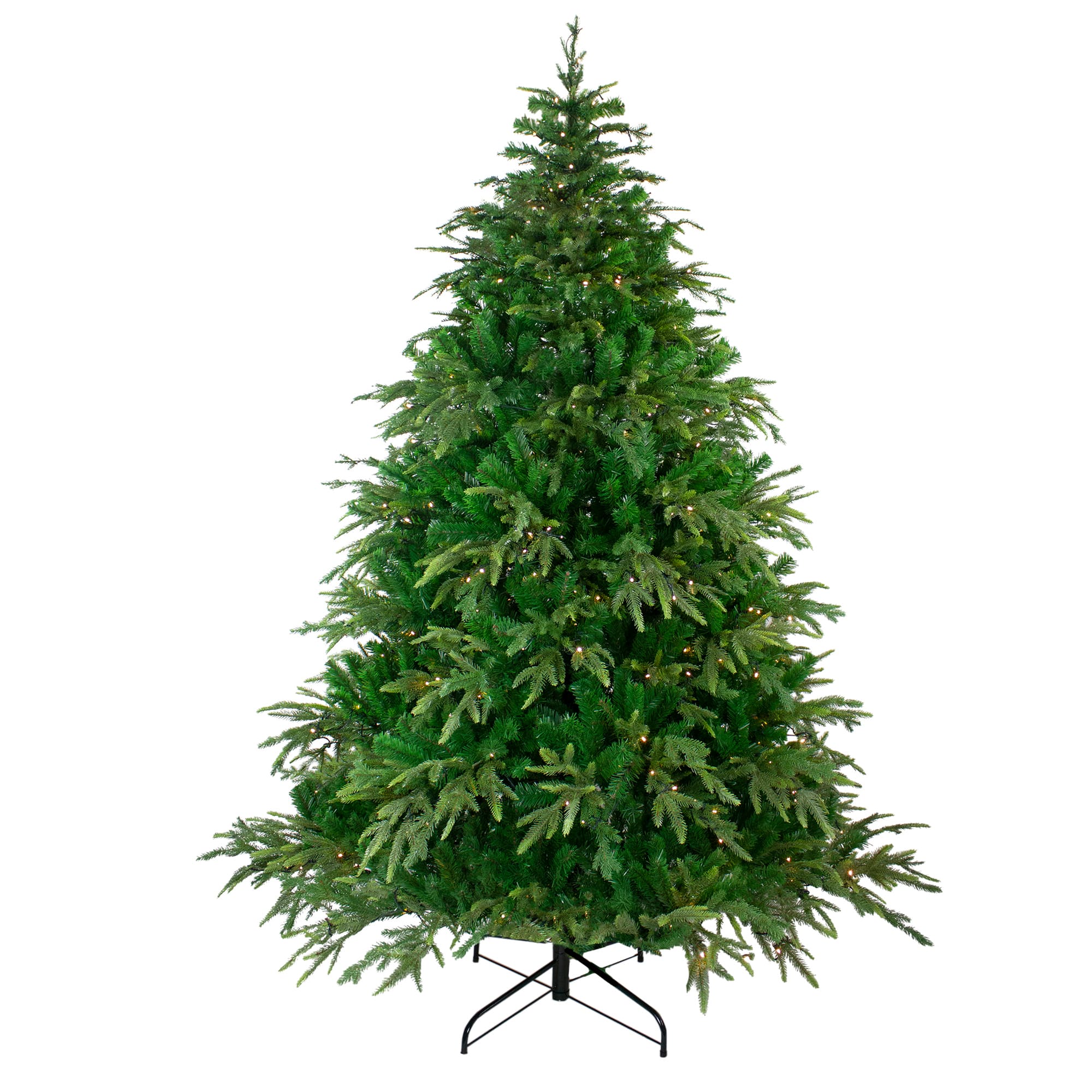 9ft. Pre-Lit Roosevelt Fir Artificial Christmas Tree, Warm White LED Lights