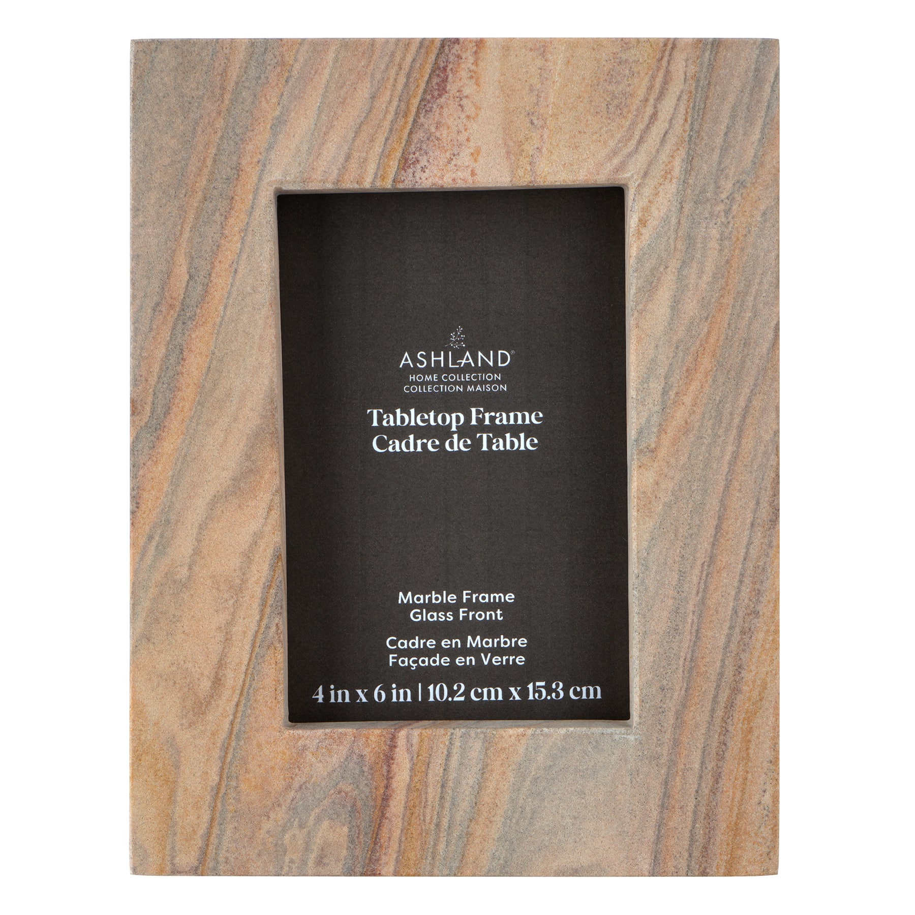 Home 4" x 6" Natural Marble Tabletop Frame by Ashland®