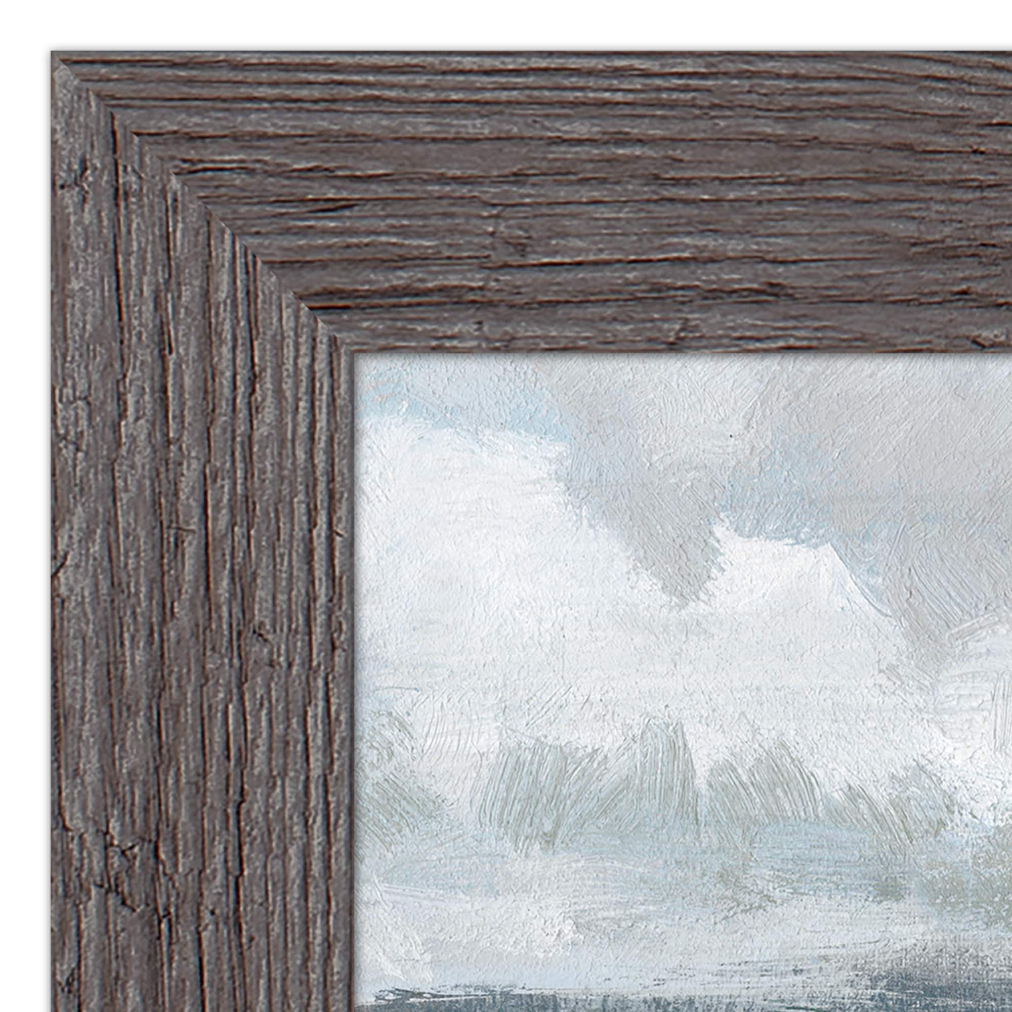 Navy and Sage Horizon Line Western Framed Print