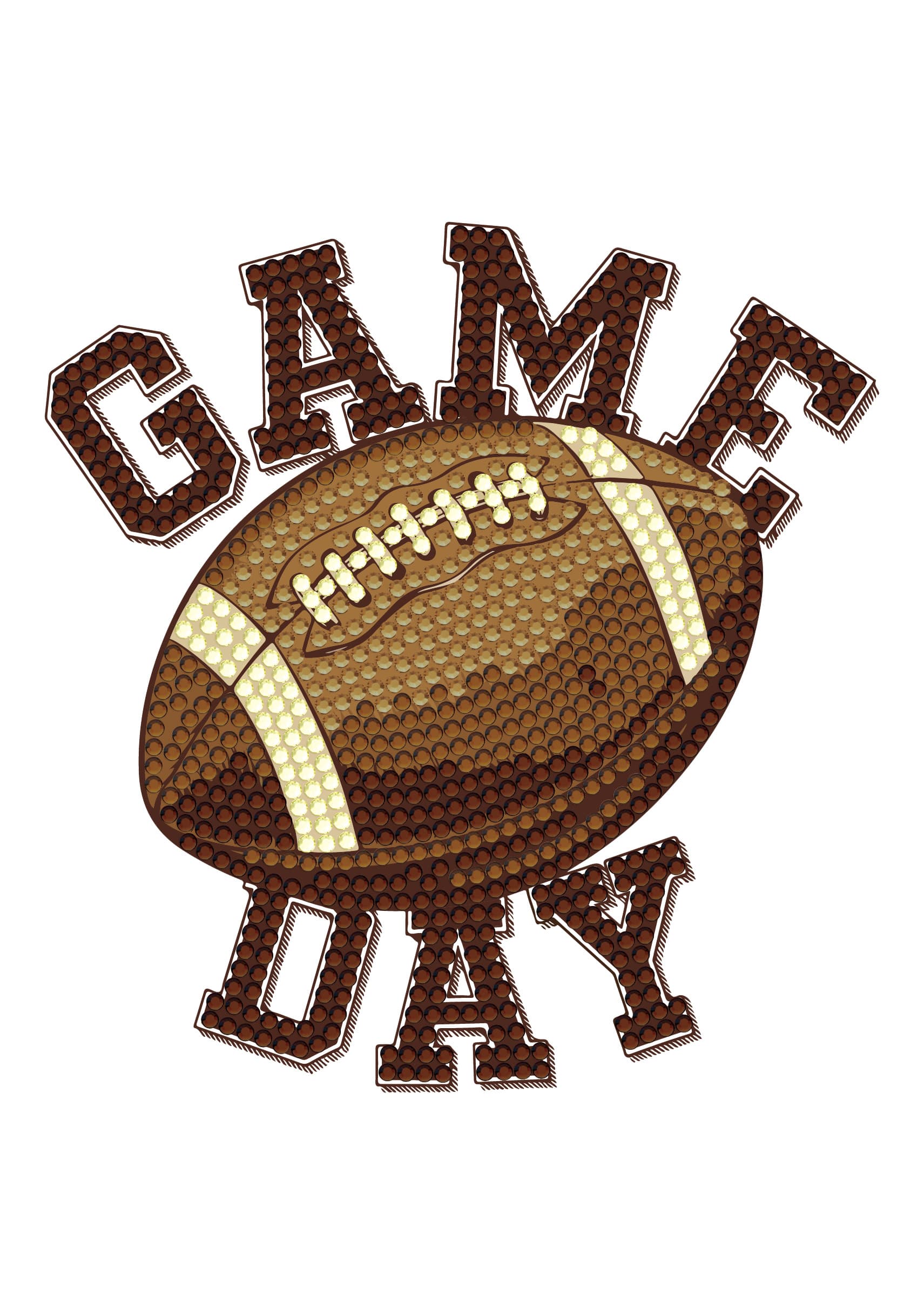 Diamond Dotz® Gameday Football Iron-On 'n' Dot Kit
