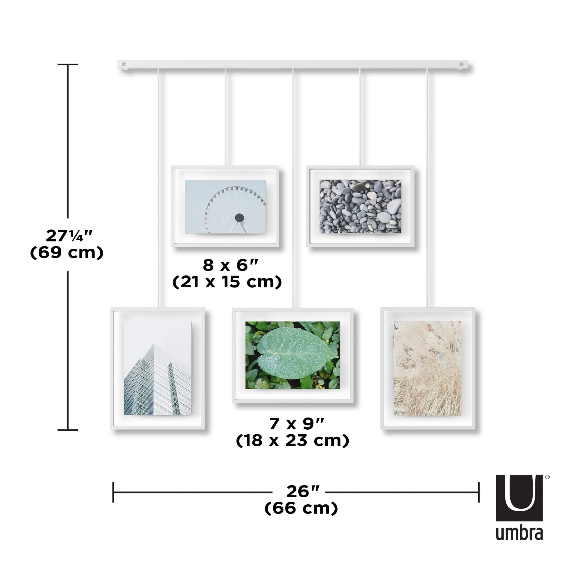 Umbra White Exhibit Gallery Picture Frame Set