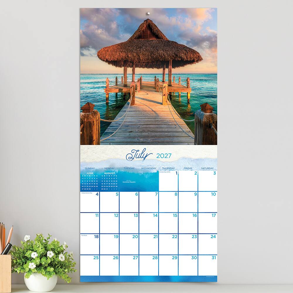 2027 Tropical Escapes Wall Calendar