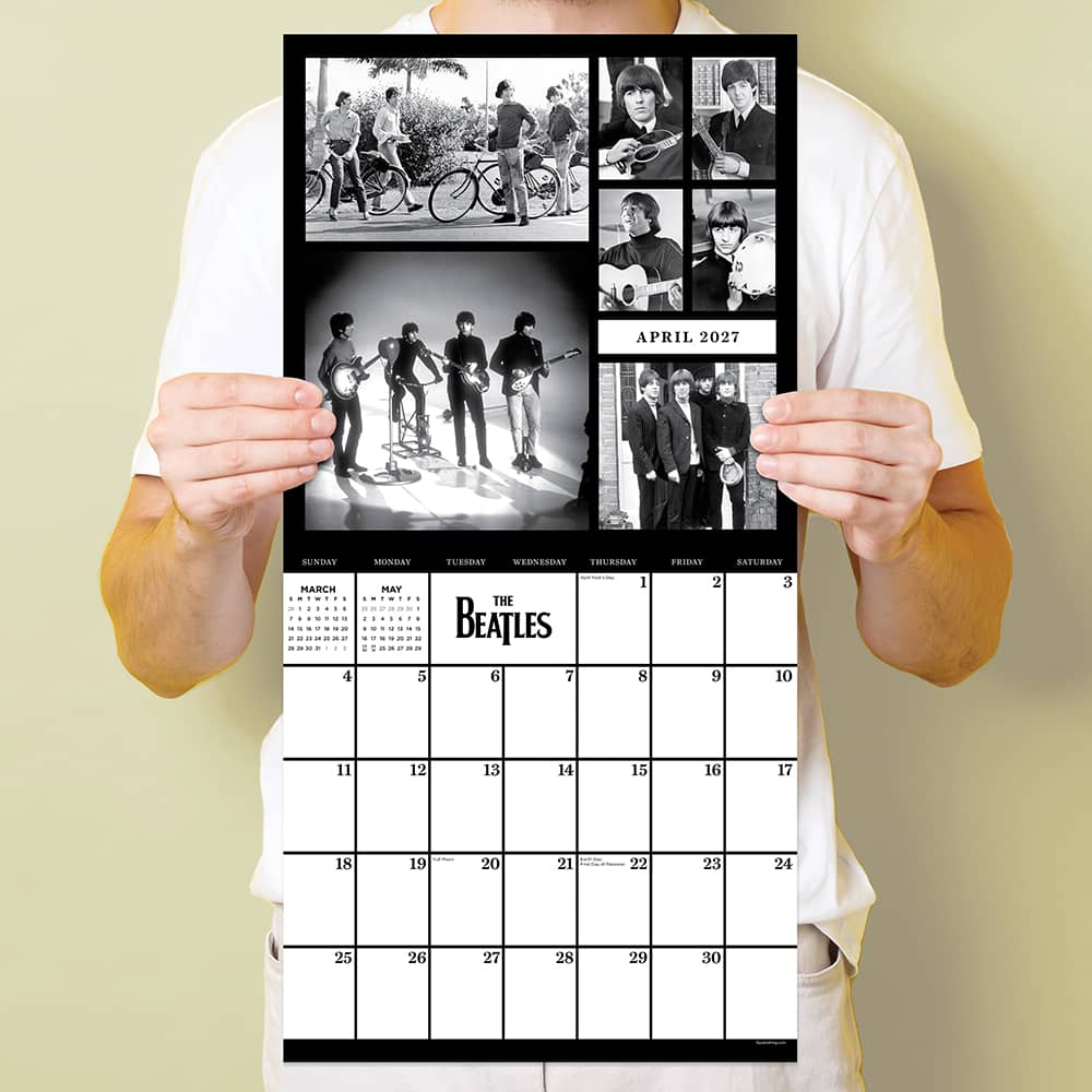 2027 The Beatles: In Black & White Wall Calendar