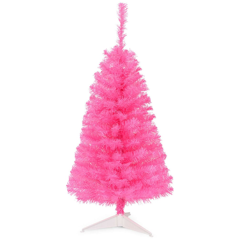 Costway 3ft. Unlit Pink Artificial Christmas Tree