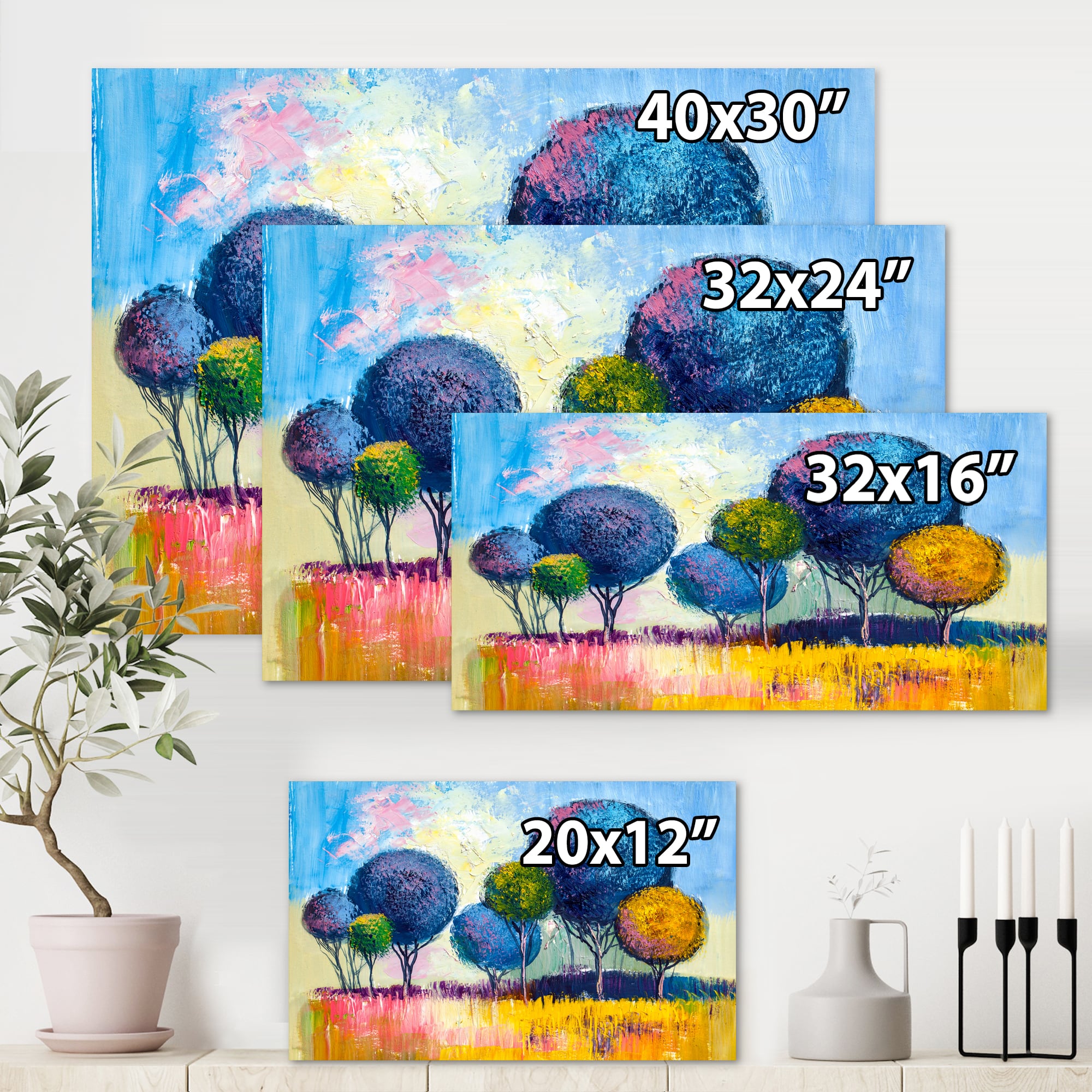 Designart - Autumn Fantasy Trees III
