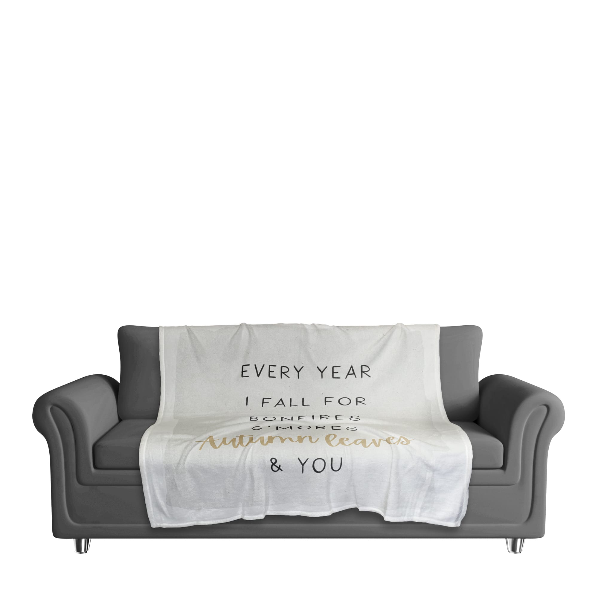 Off-White Fall For You Autumn Fleece Blanket