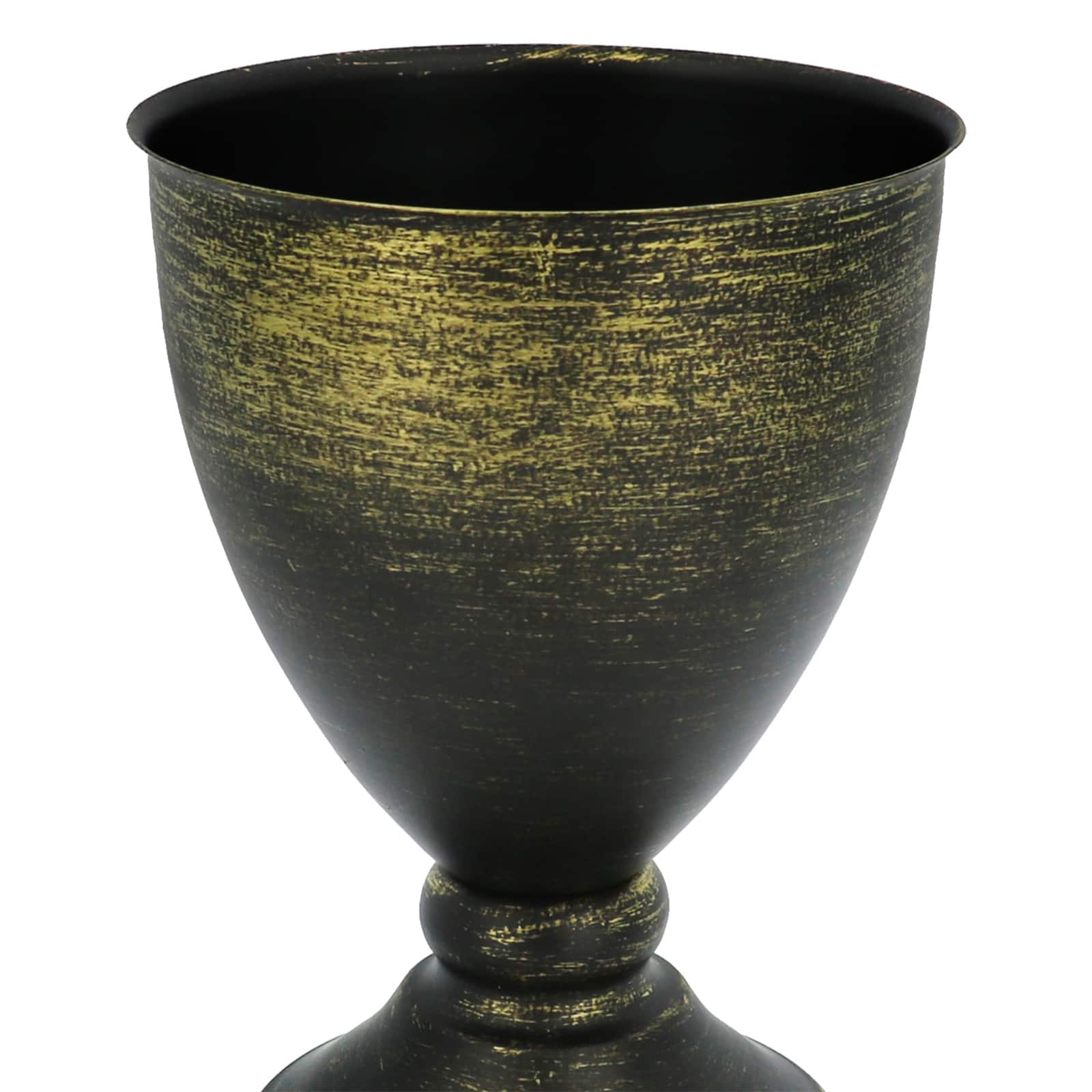7" Black & Gold-Brushed Metal Tabletop Urn by Ashland®
