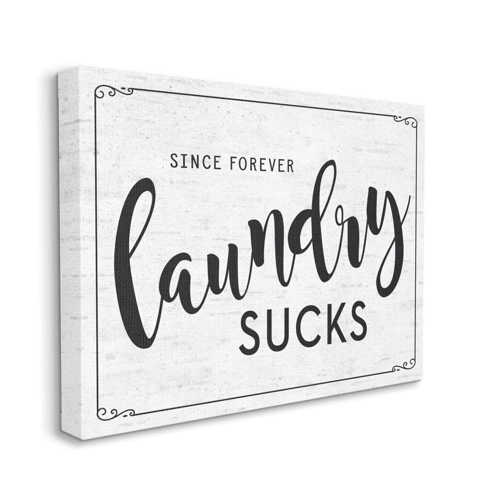 Stupell Industries Sassy Laundry Room Sign Funny Family Humor Canvas Wall Art