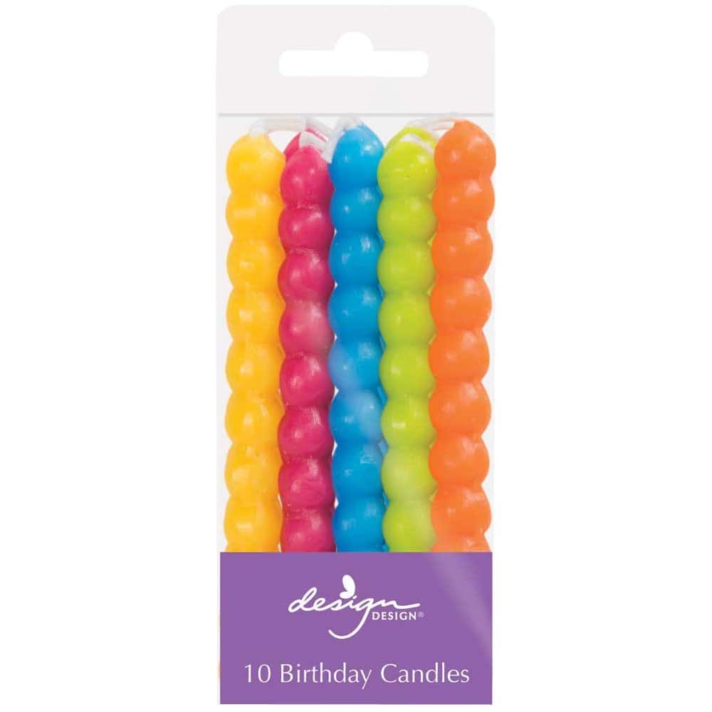 Design Design Bubble Style Specialty Birthday Candles Set