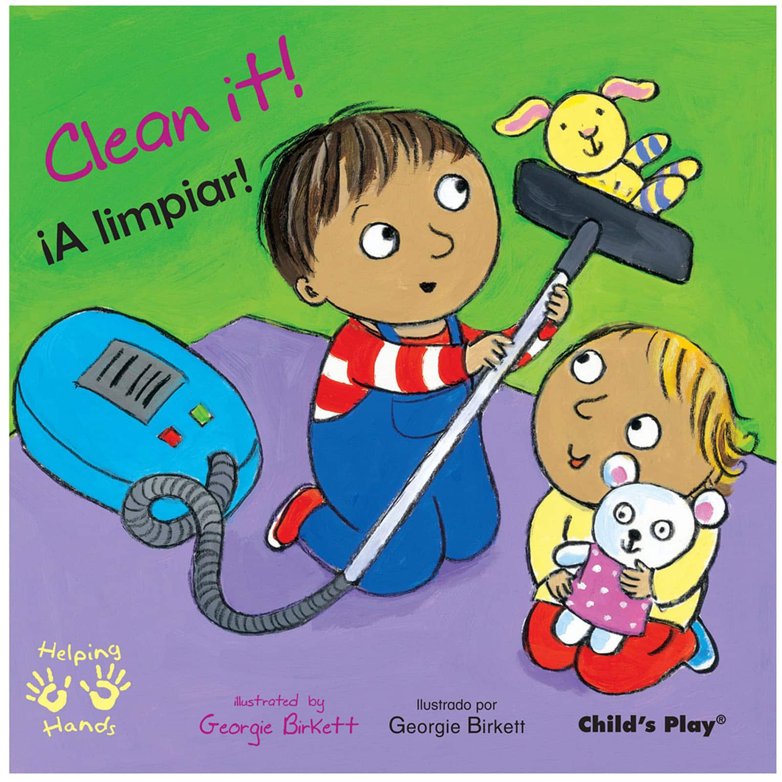 Child's Play Helping Hands/Manos Amigas Bilingual Books, Set of 4