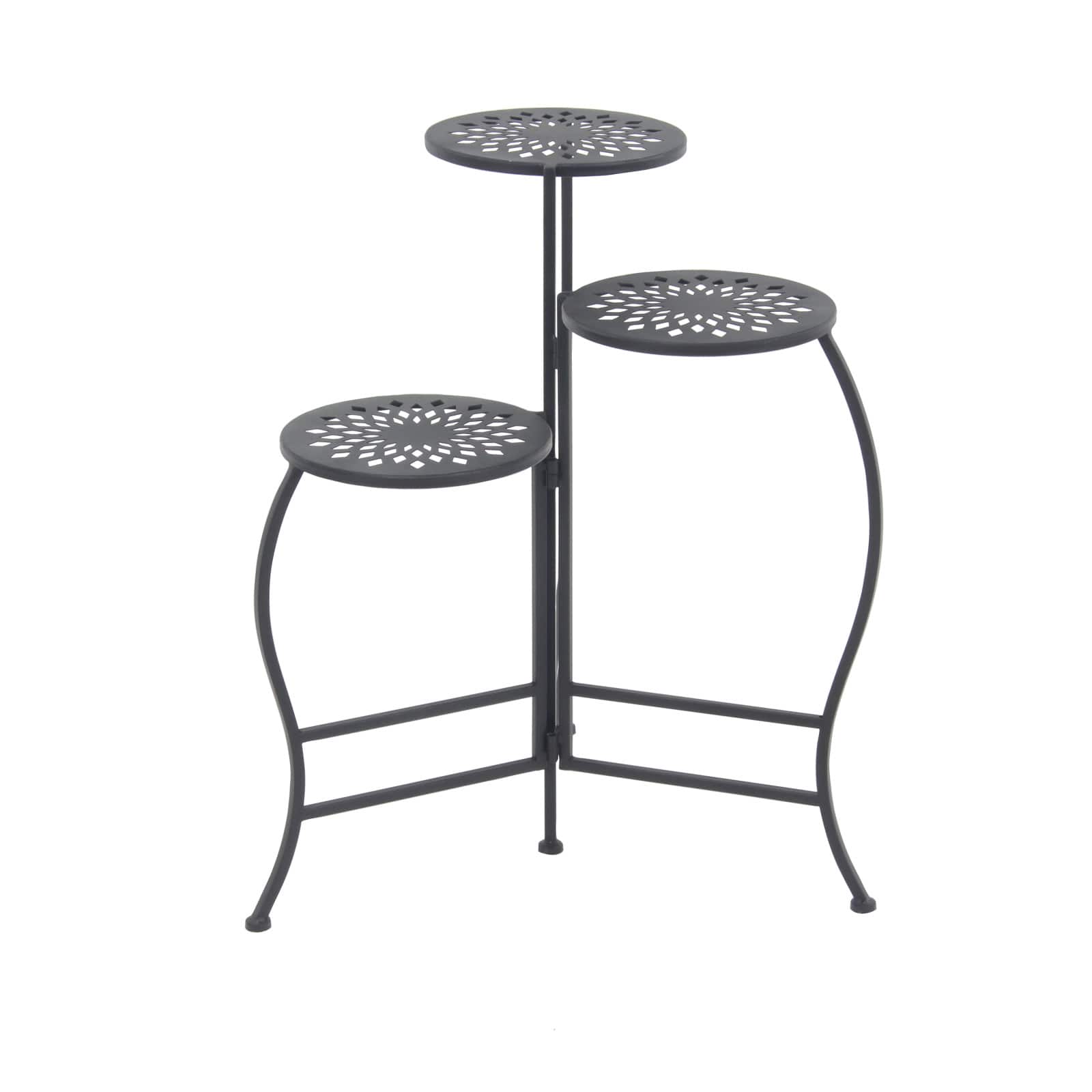2ft. Black Metal Traditional Plantstand