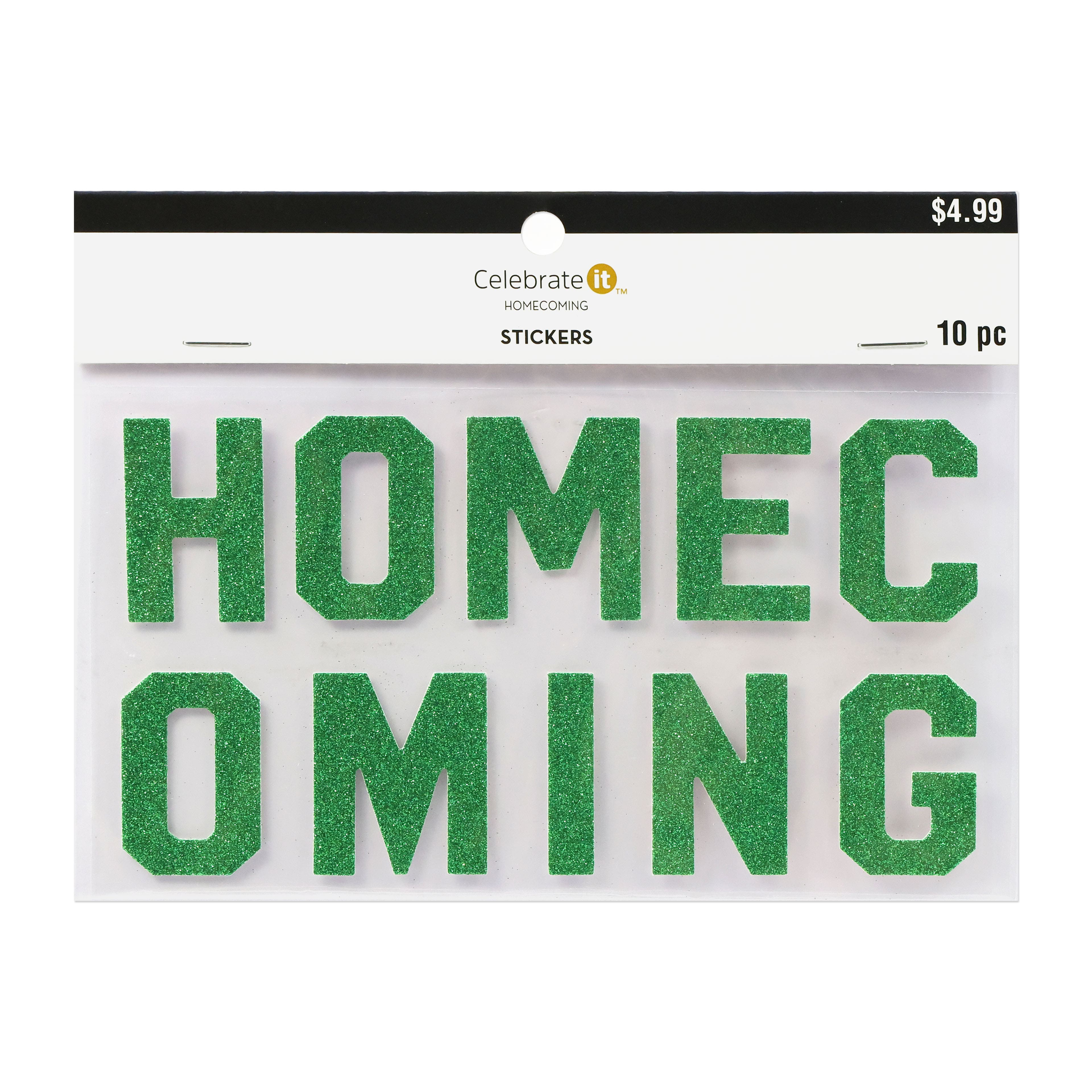 Glitter Homecoming Letter Stickers by Celebrate It