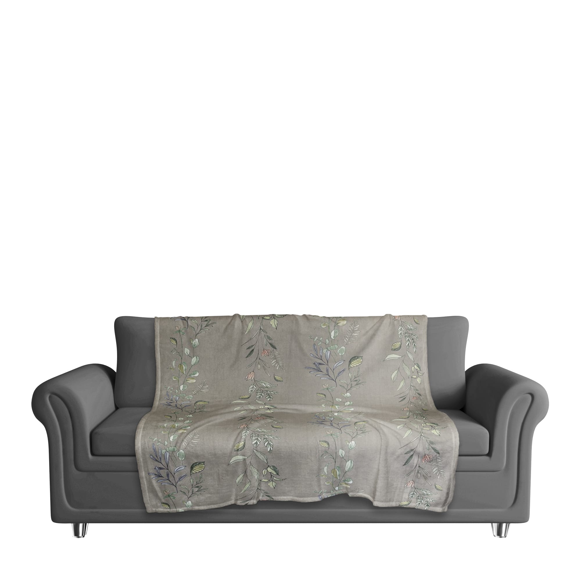 Vines Coral Fleece Blanket