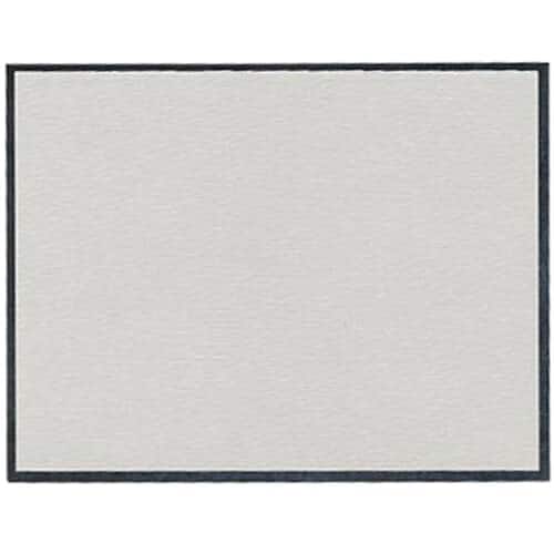 JAM Paper A2 Gray Linen with Silver Foil Trim Notecards