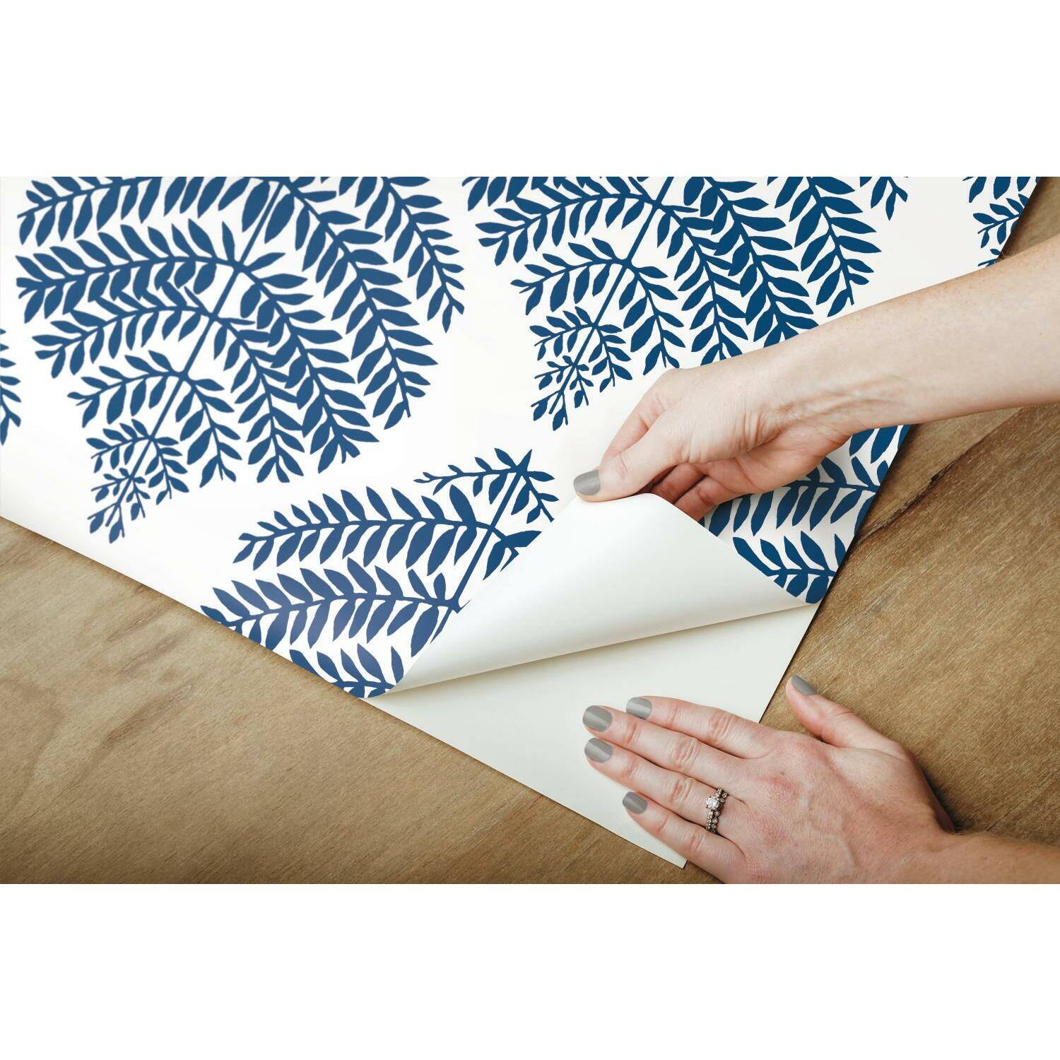 RoomMates Hygge Fern Damask Peel & Stick Wallpaper