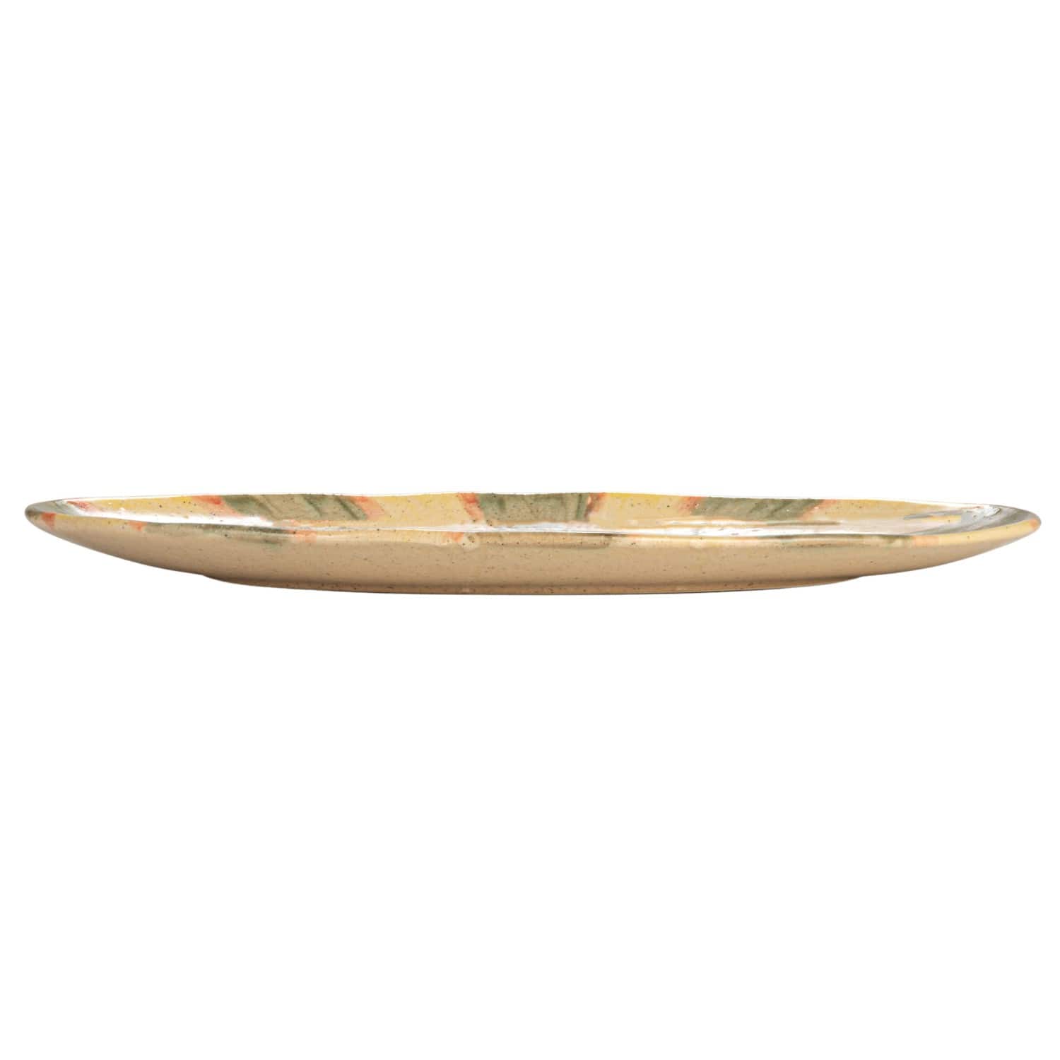 Hello Honey® 16.5" Pink & Green Terra Cotta Oval Plate Set