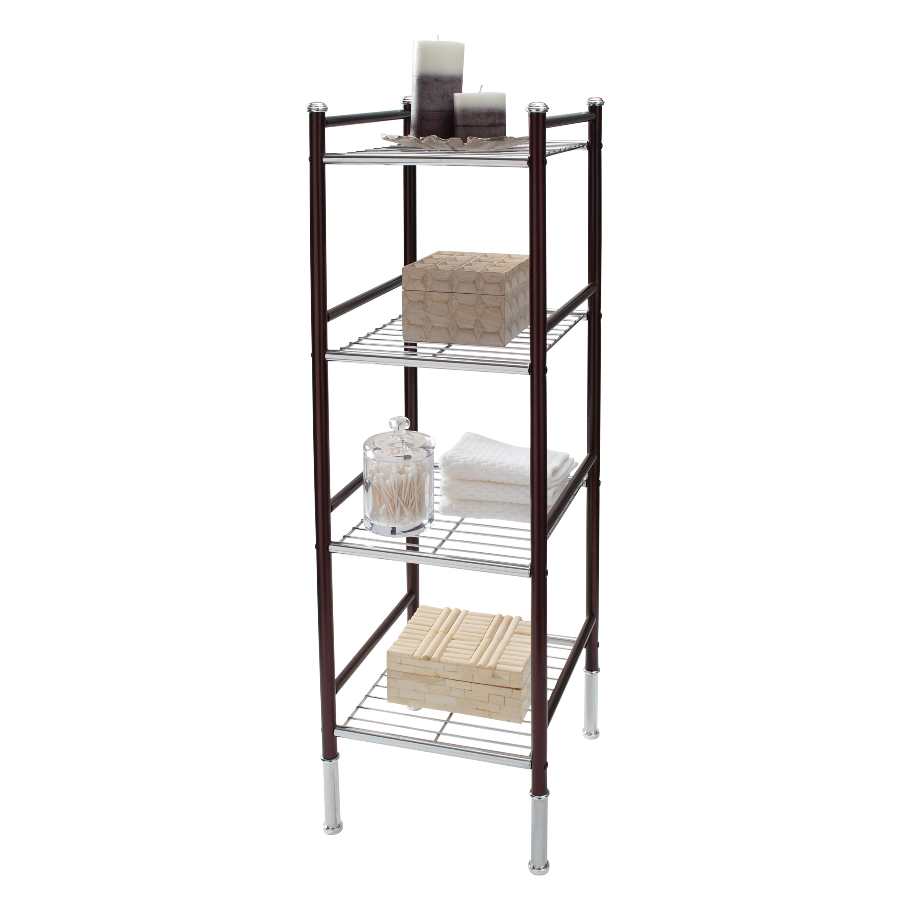 Organize It All Duplex 4 Tier Freestanding Wire Rack