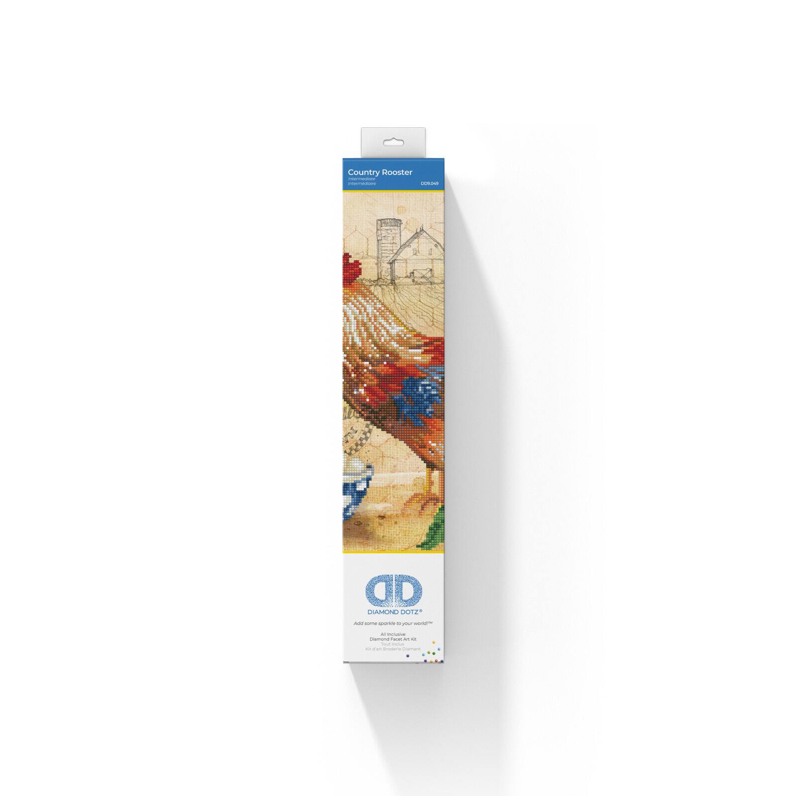 Diamond Dotz® Country Rooster Diamond Painting Artwork Kit