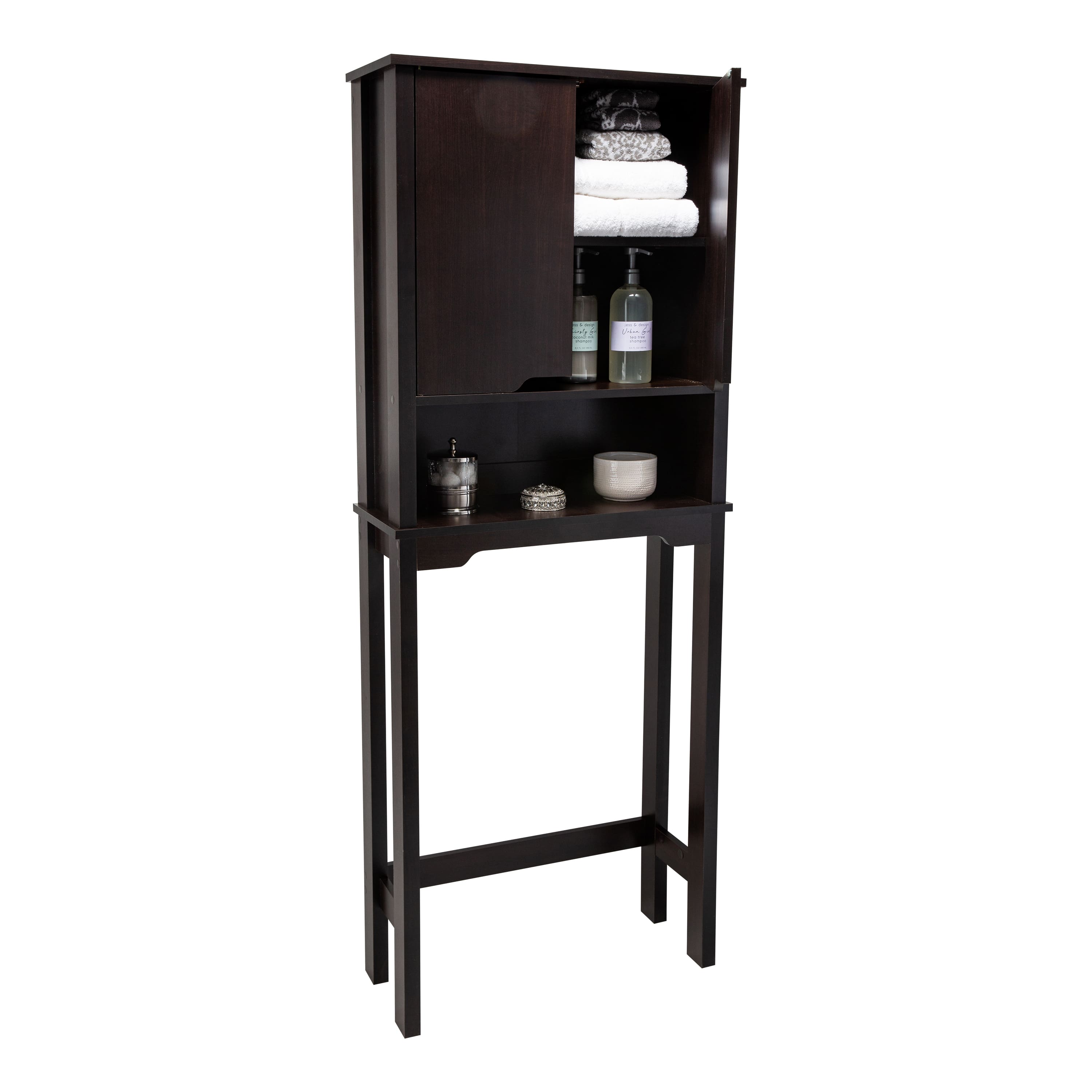 Organize It All Ambassador Espresso Over the Toilet Space Saver
