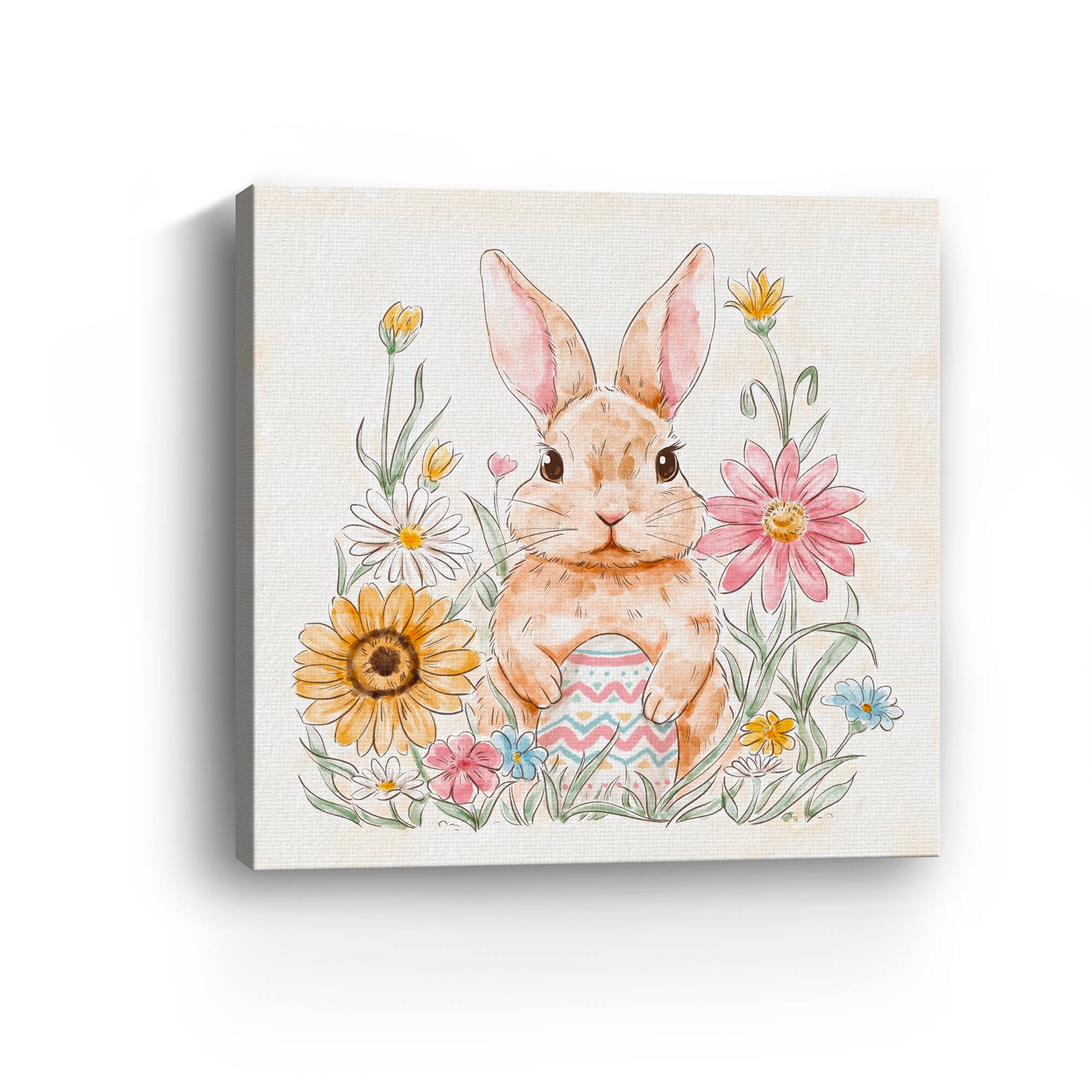 Lumaprints Garden Bunny Canvas Giclée Art
