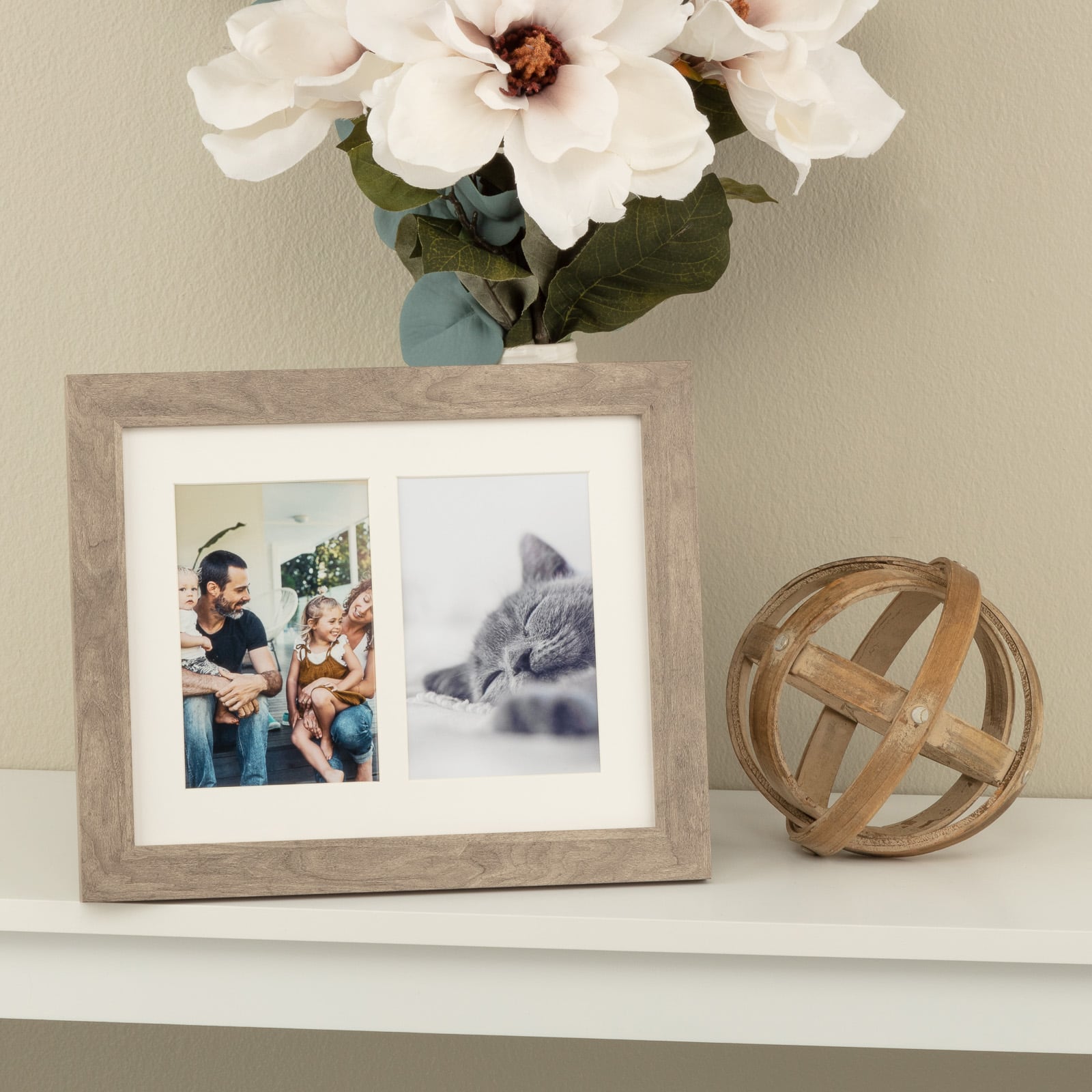 2 Opening Gray 4" x 6" Collage Frame, Simply Essentials™ by Studio Décor®