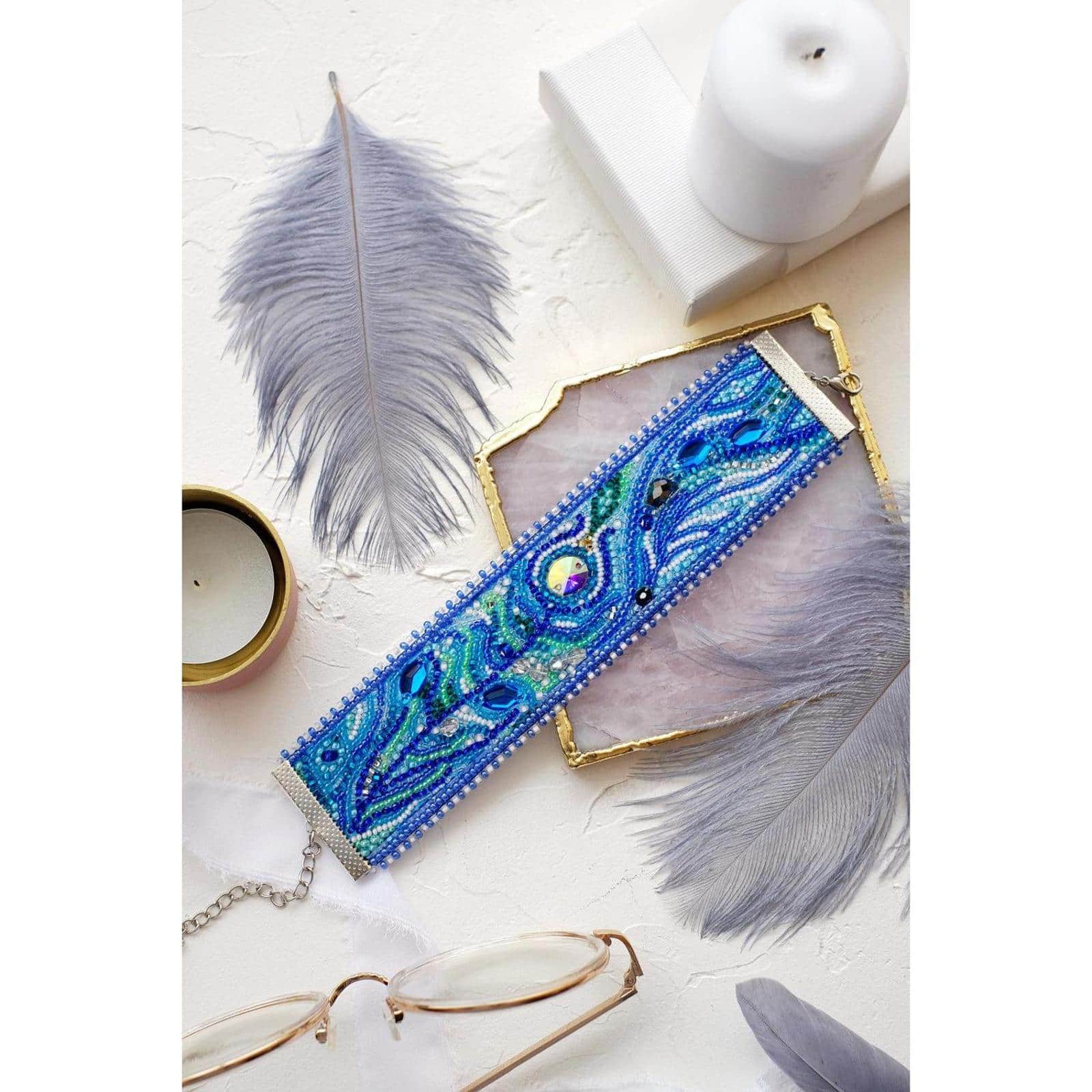 Abris Art Decoration Feather Touch Bead Embroidery Kit