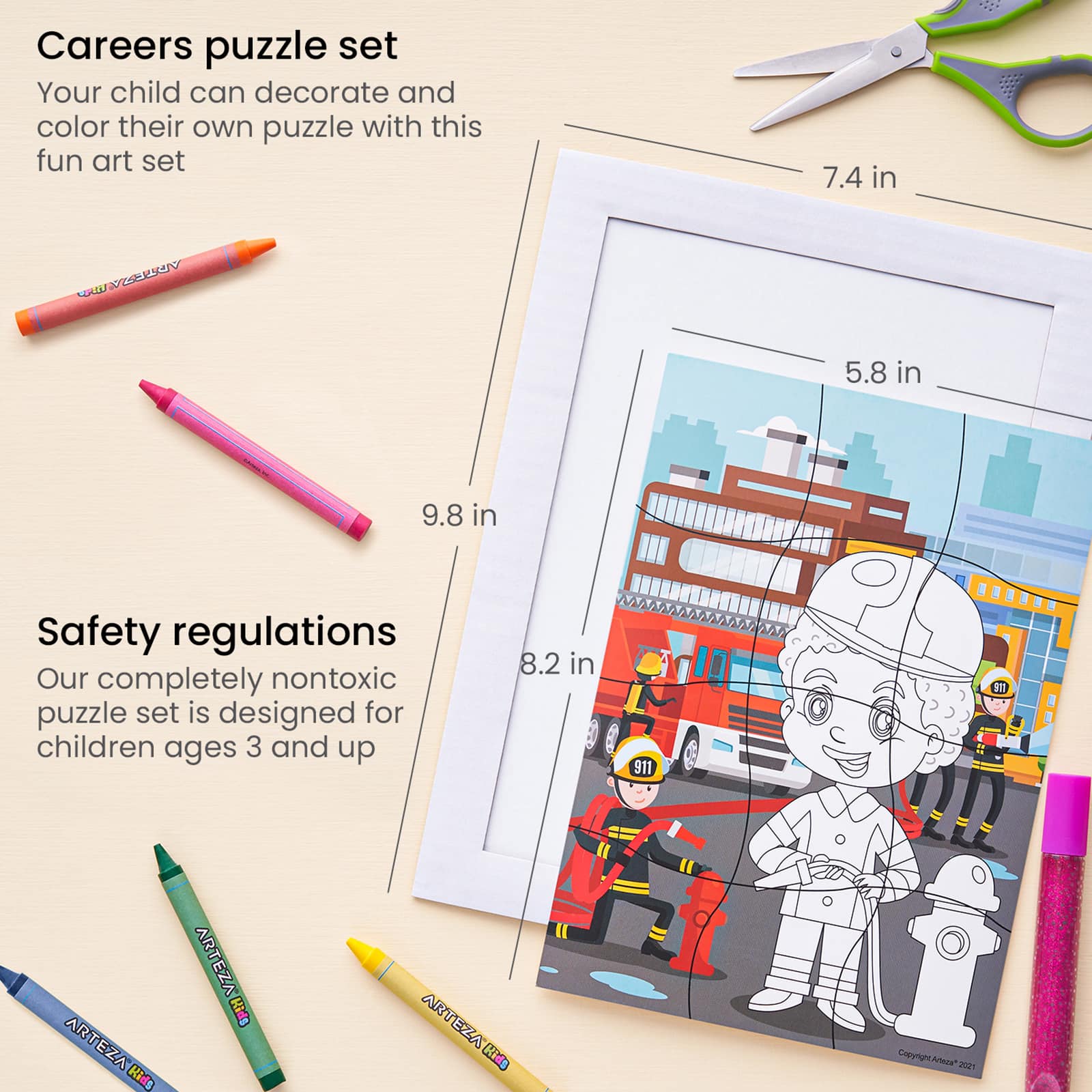 Arteza® Kids Careers Jigsaw Puzzle Set