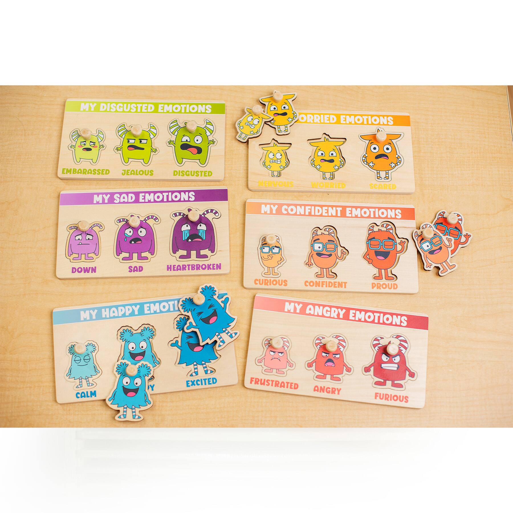My Emotion Levels Peg Puzzle Set