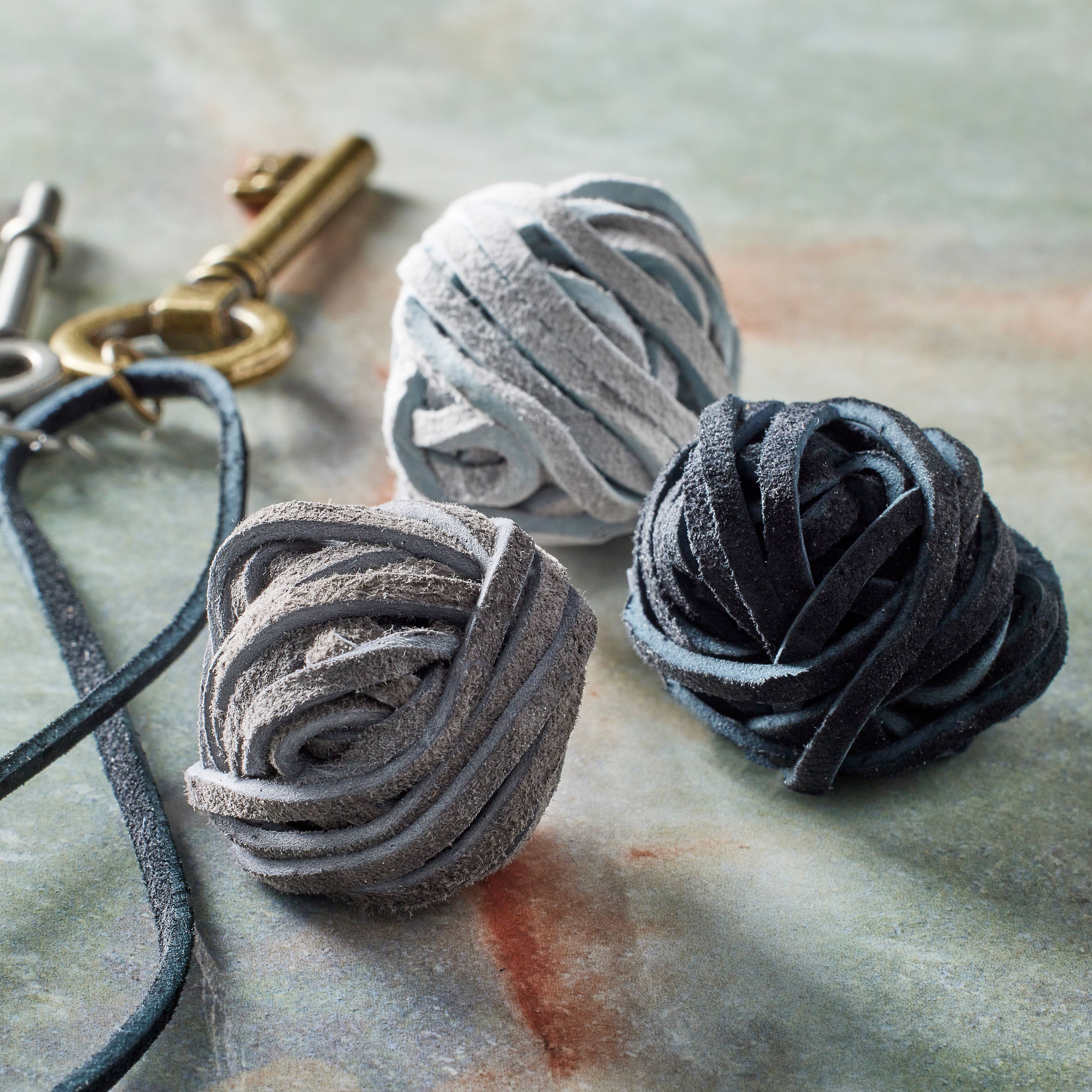 12 Packs: 3 ct. (36 total) 2.5mm Black, Pewter and Charcoal Soft Leather Lace Cording by Bead Landing™