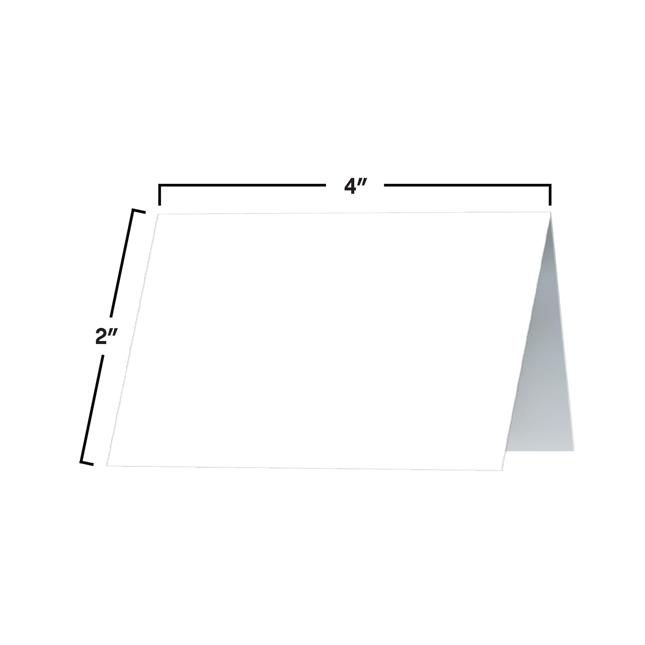 Beistle 2" x 4" White Place Cards, 100ct.